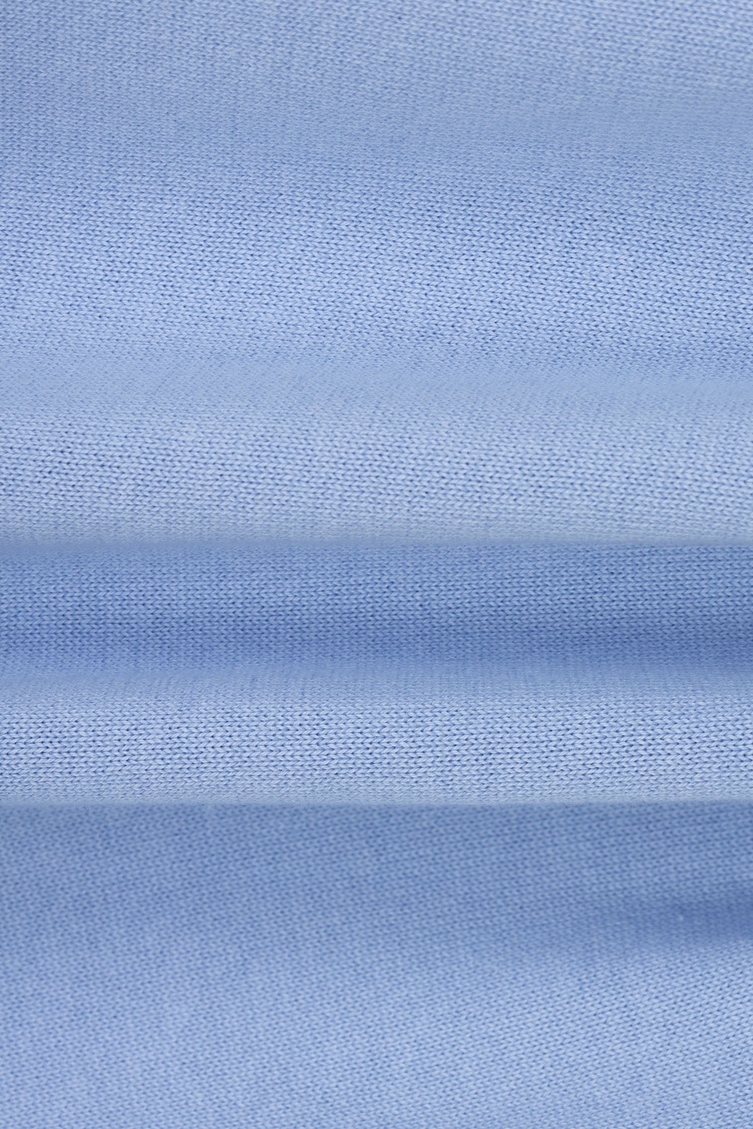 Knitted Light Blue V-Neck T-Shirt
