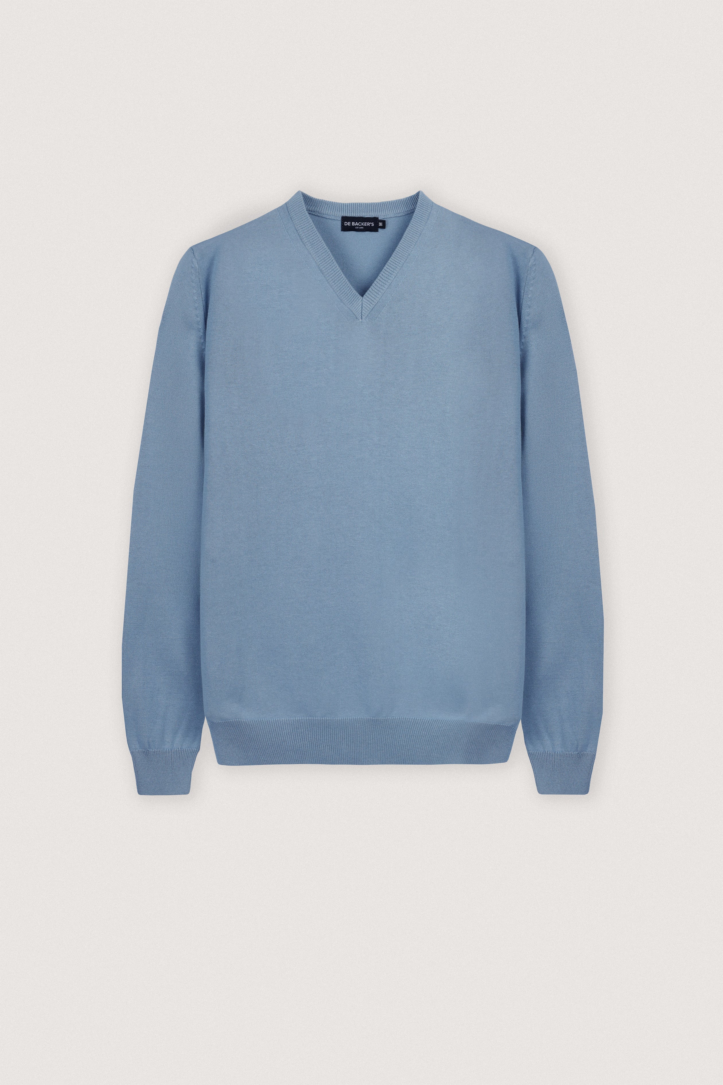Light Blue V-Neck Pullover