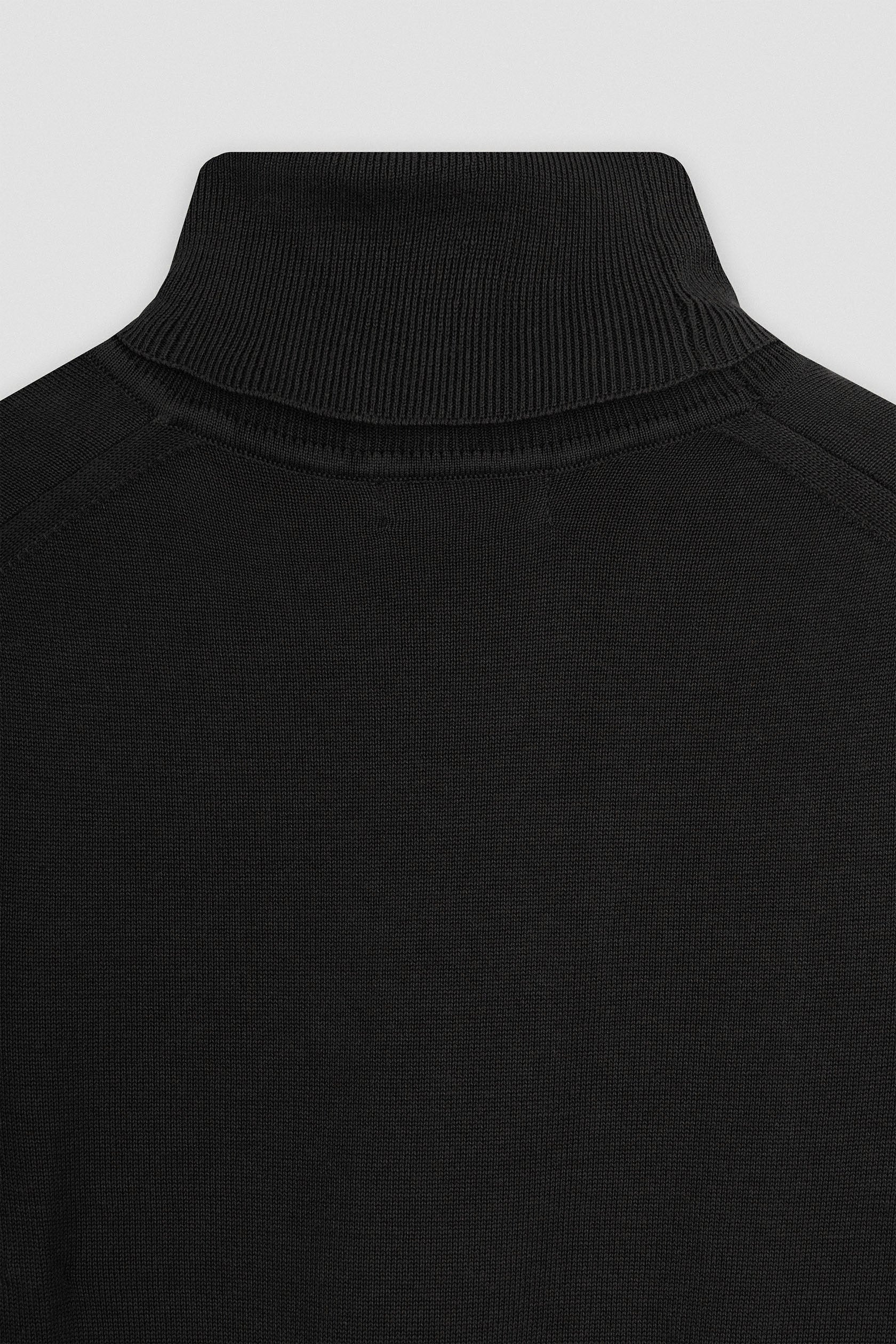 Black High-Neck Pullover