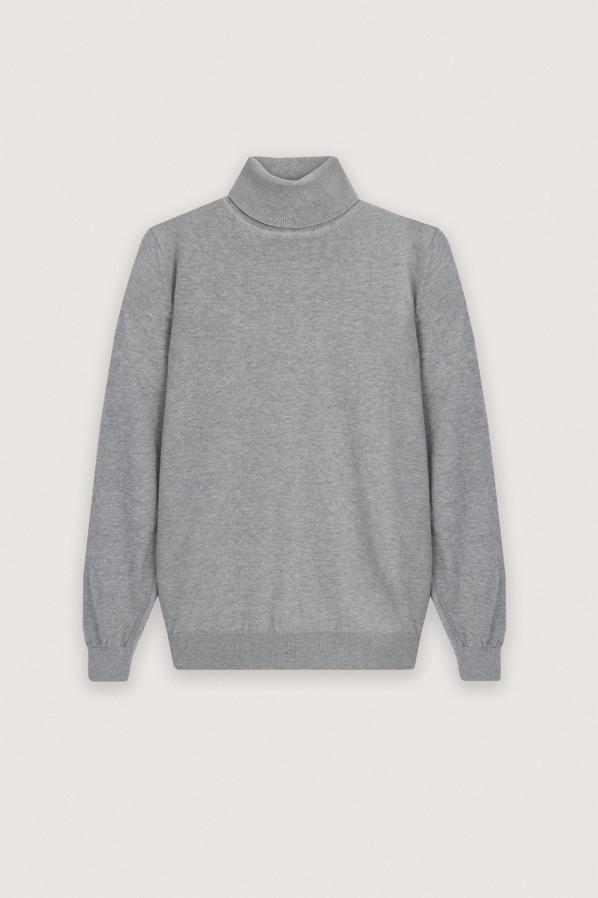 Gray High-Neck Pullover