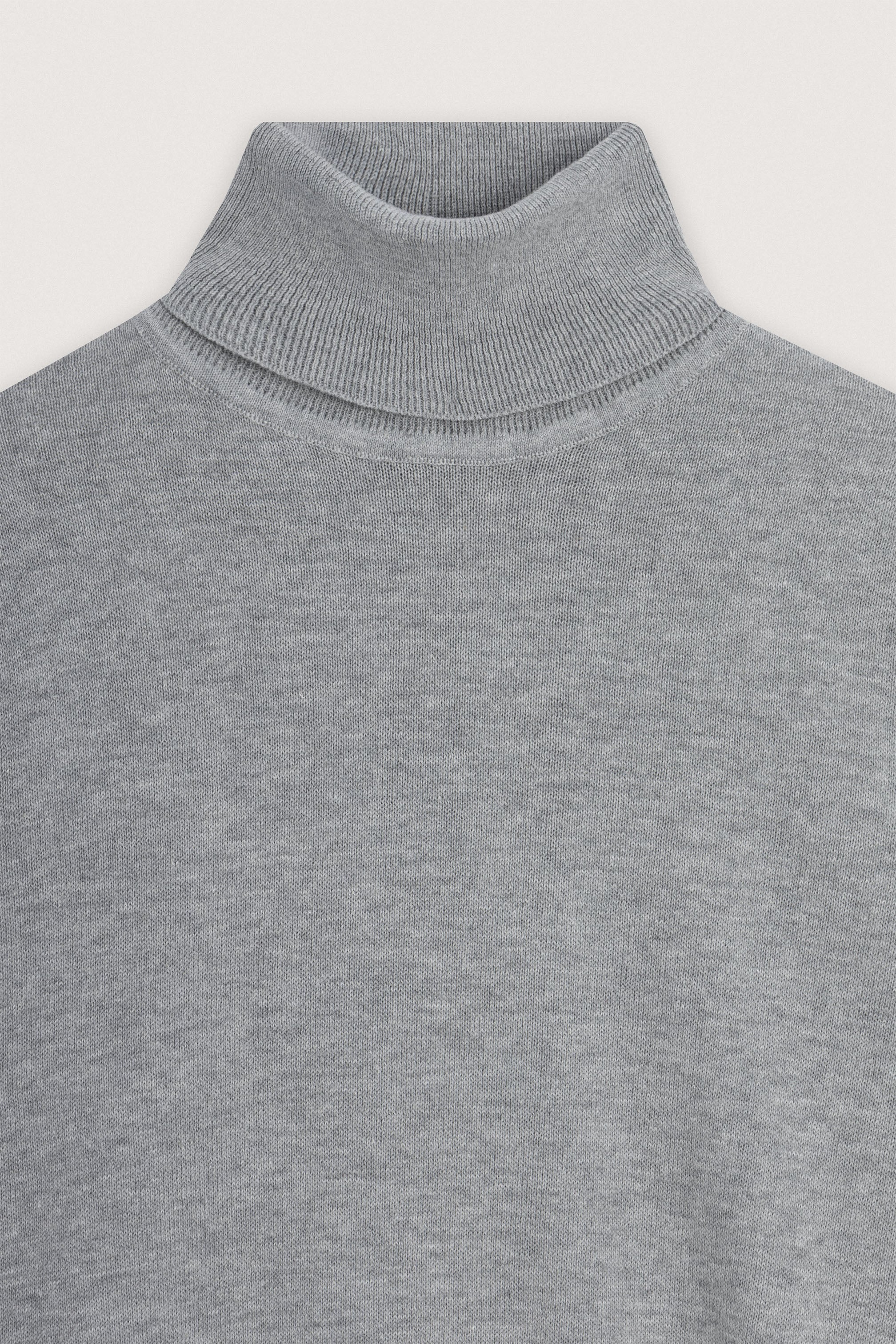 Gray High-Neck Pullover