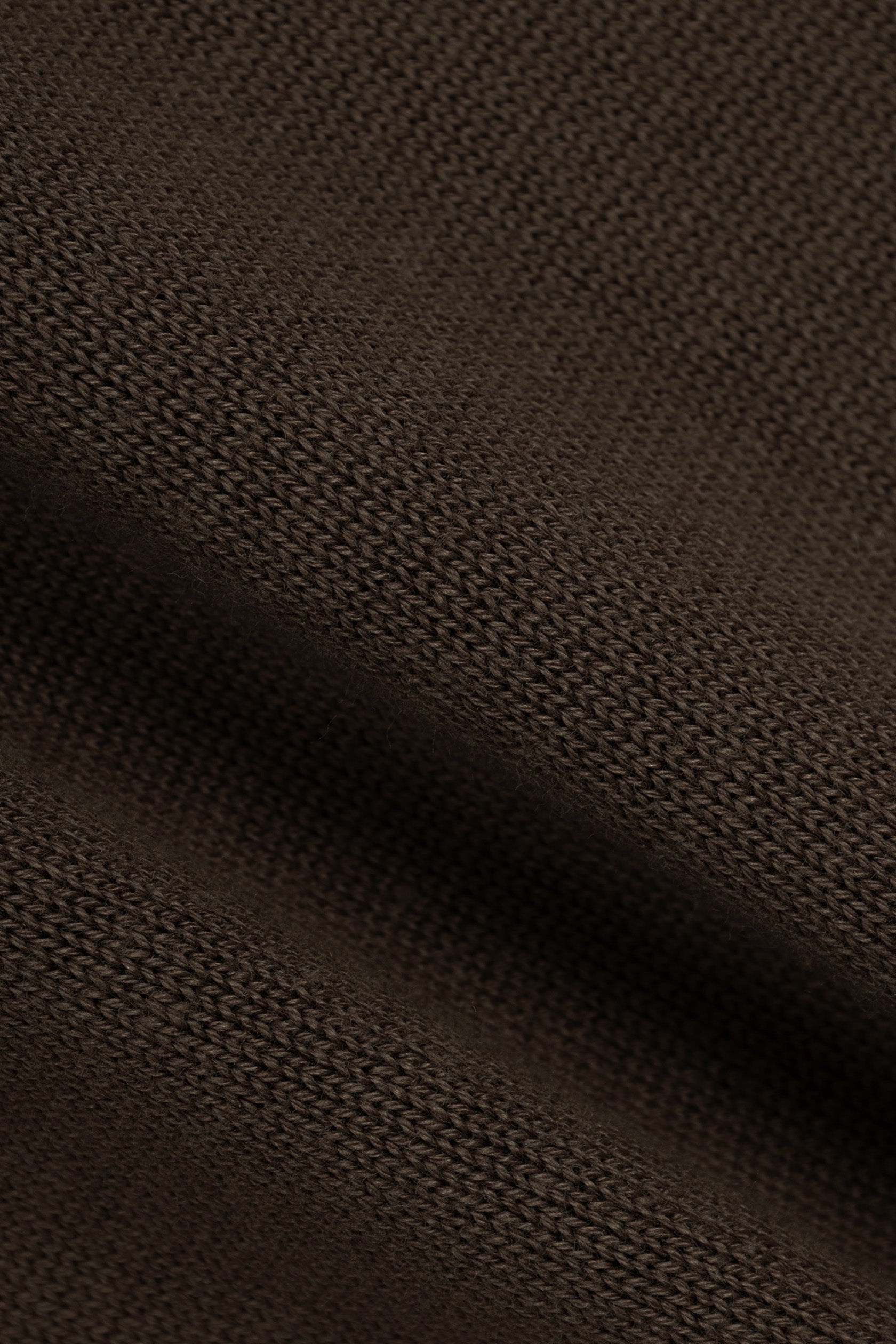 Dark Brown High-Neck Pullover