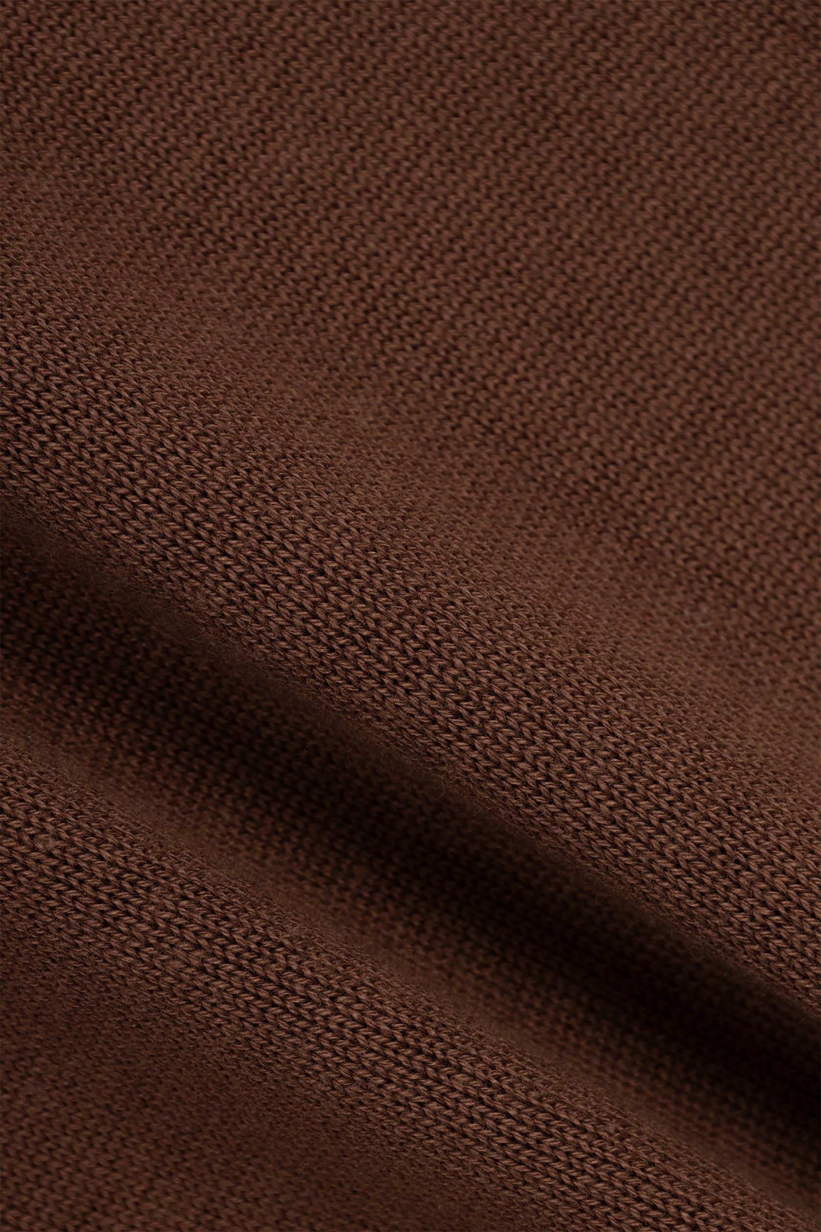 Brown High-Neck Pullover