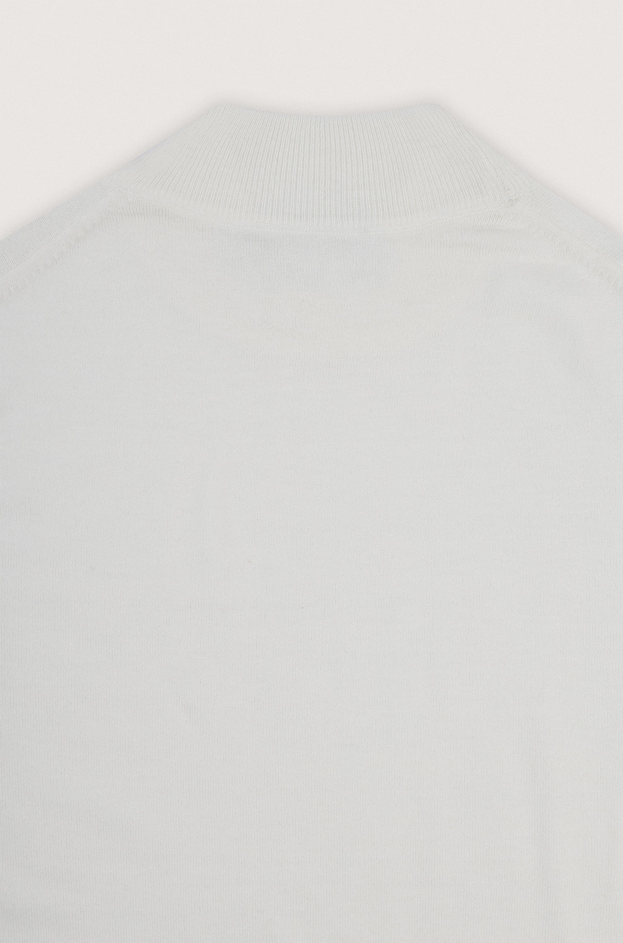 Off White Moc-Neck Pullover