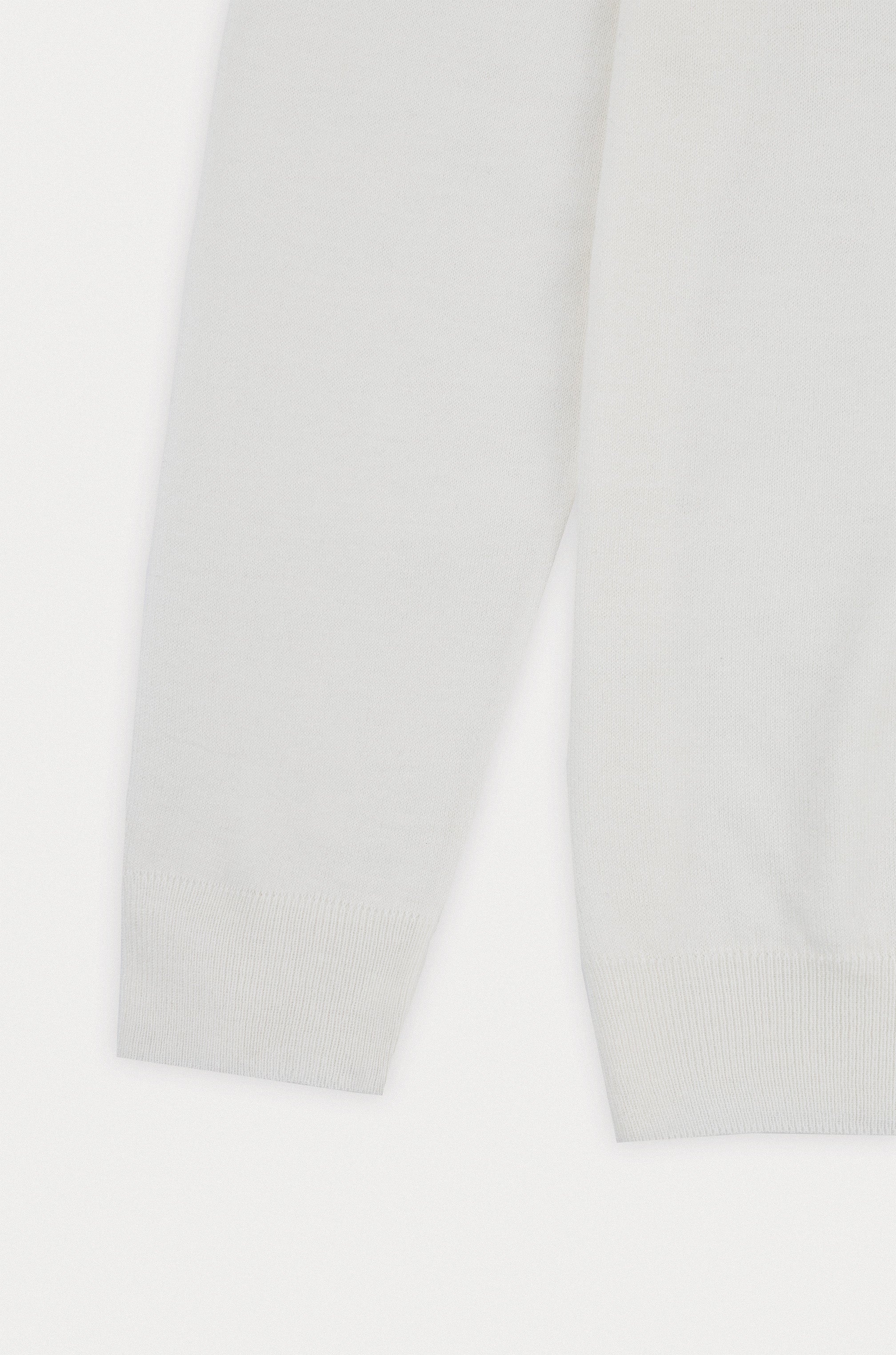 Off White Moc-Neck Pullover