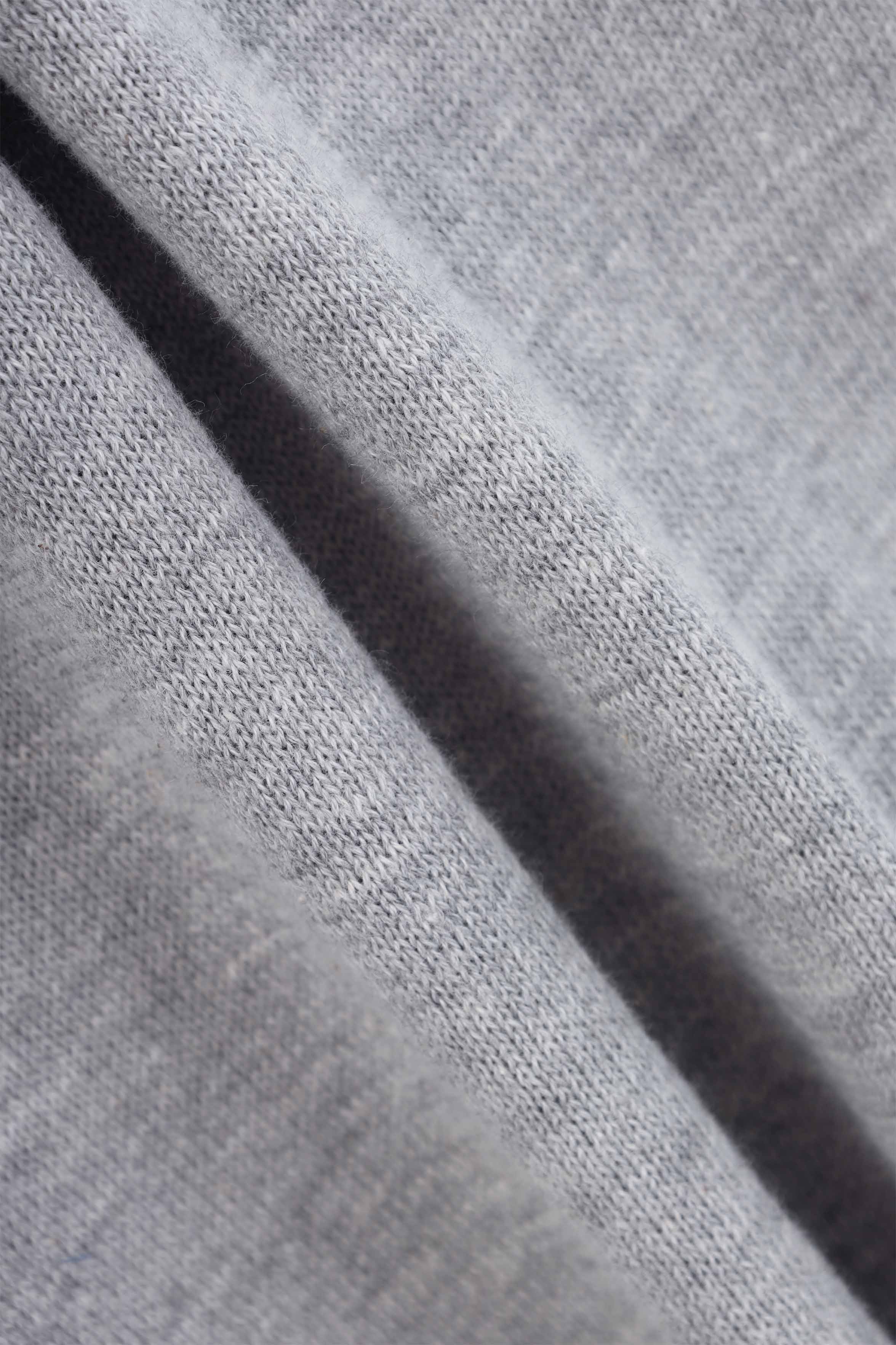 Light Gray Half-Zipper Pullover