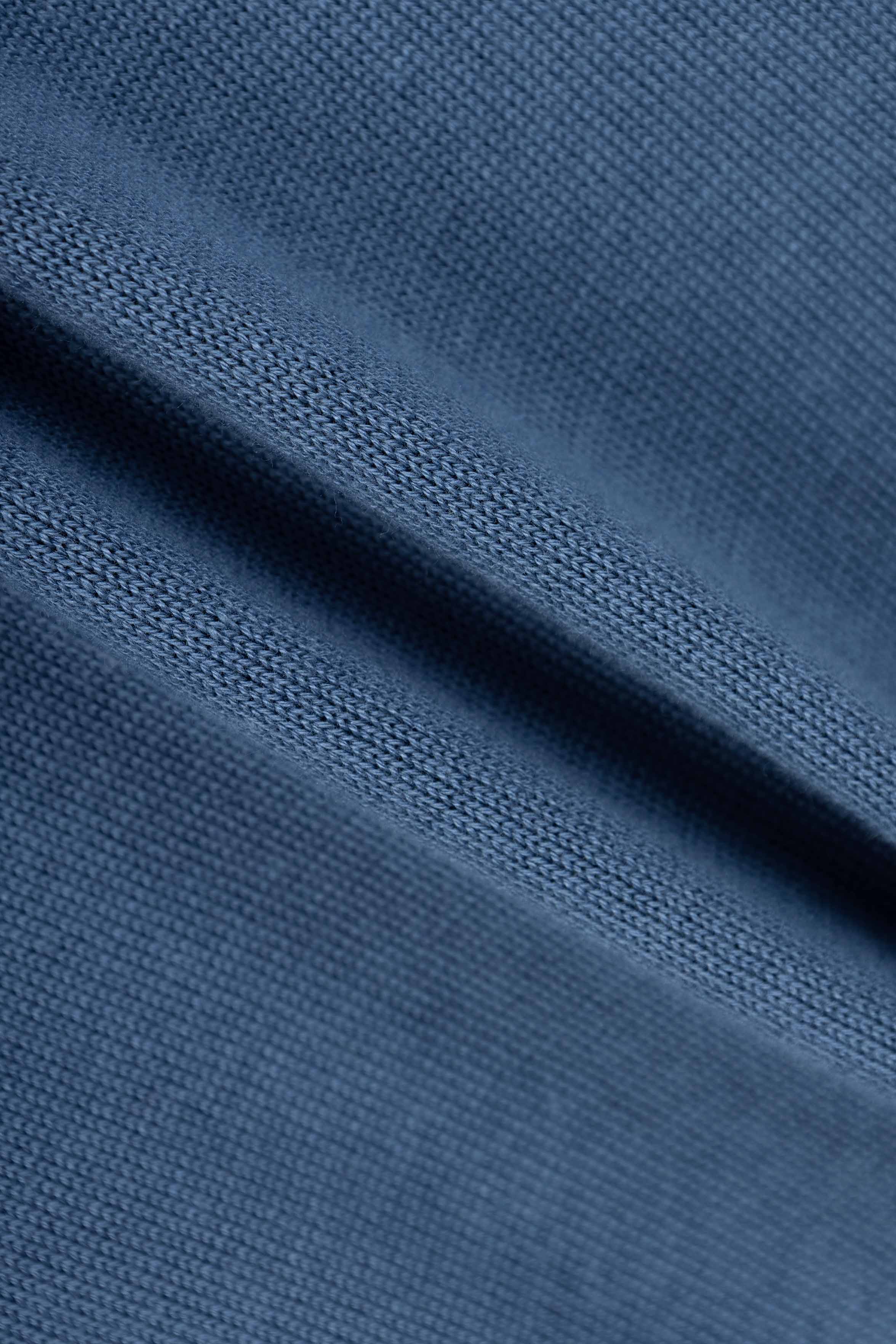 Blue Half-Zipper Pullover