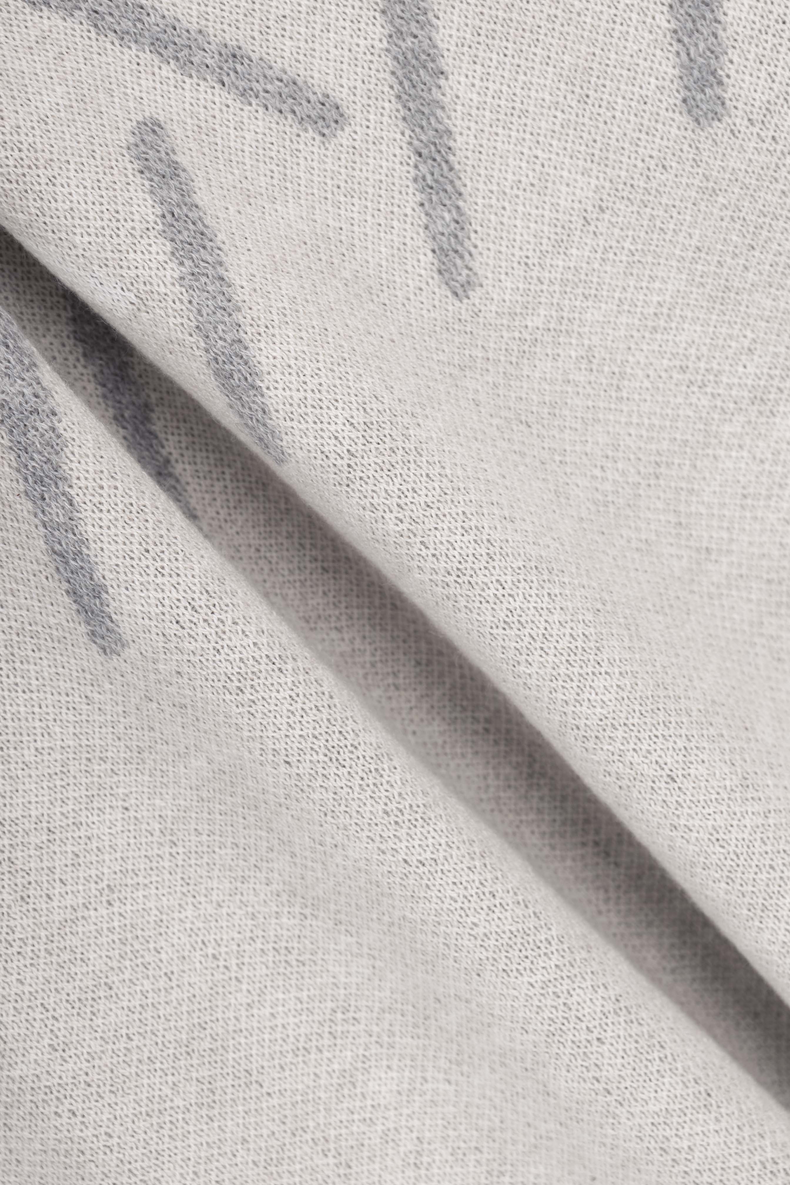 Light Beige Moc Neck Pullover