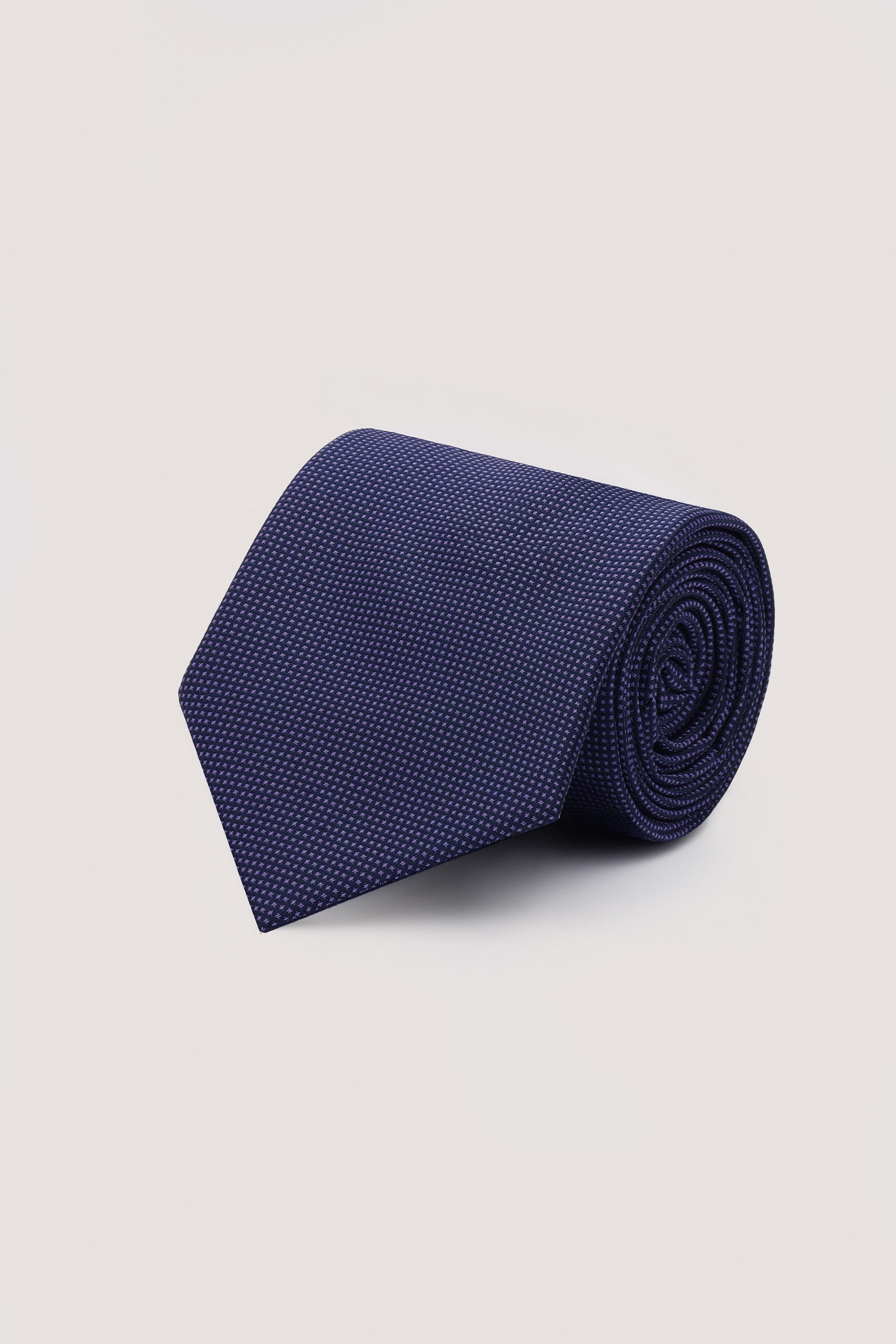 Dark Mauve Necktie with Handkerchief