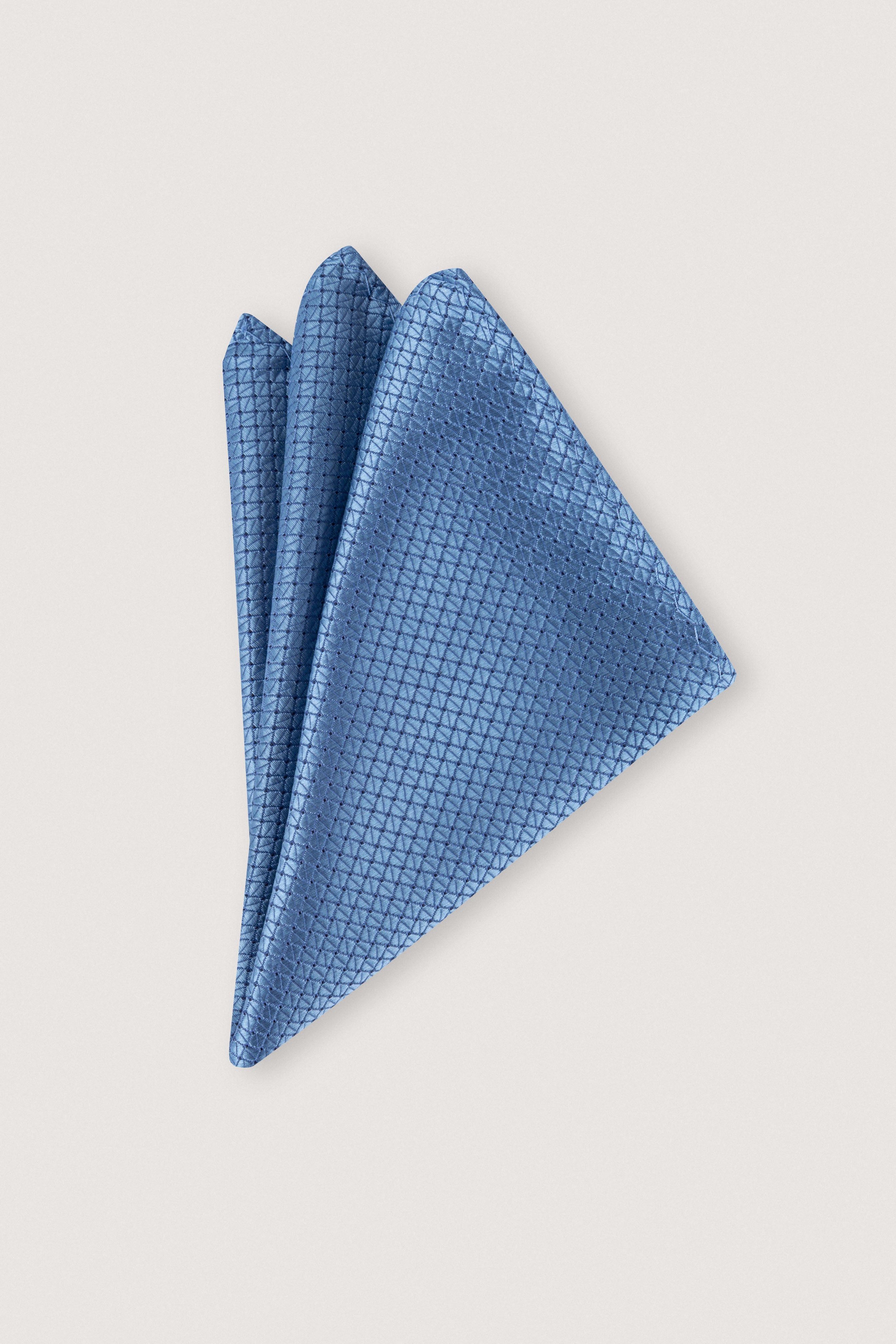 Light Blue Necktie with Handkerchief - De Backers - 2