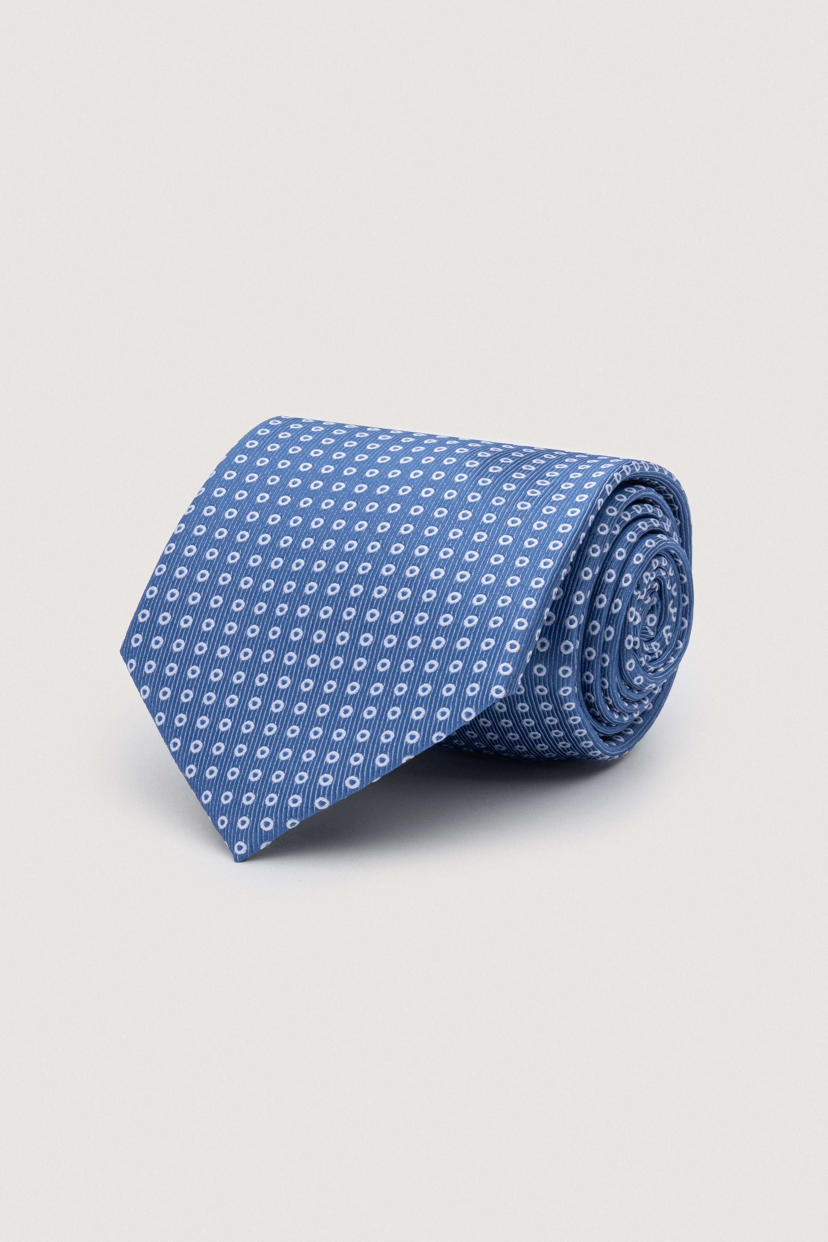 Light Blue Necktie with Handkerchief
