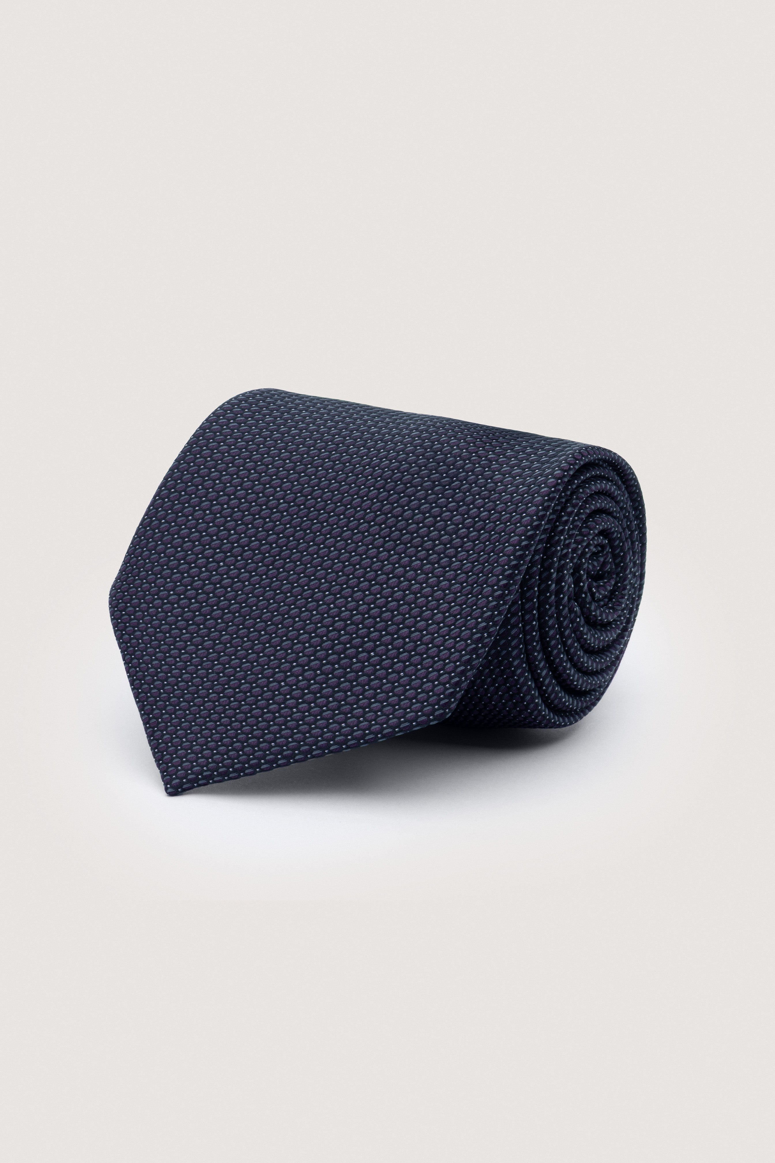 Dark Mauve Necktie with Handkerchief