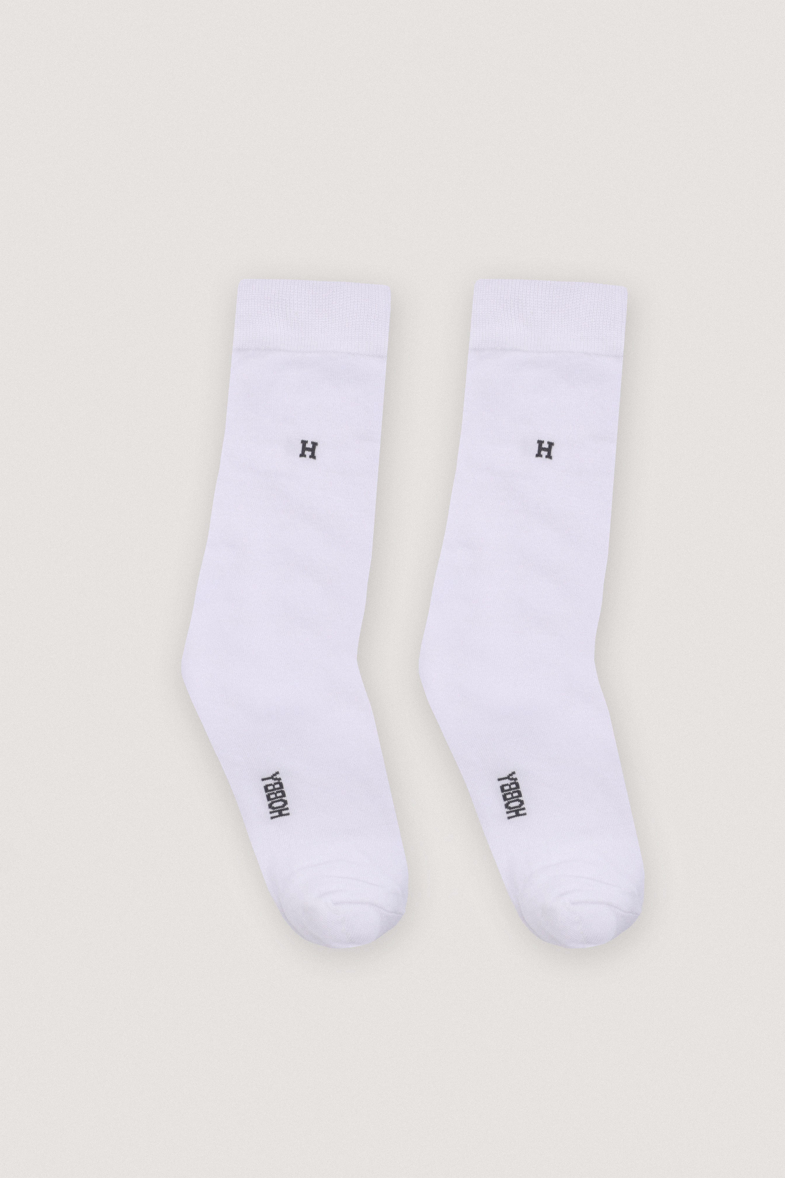 White crew-length formal Socks