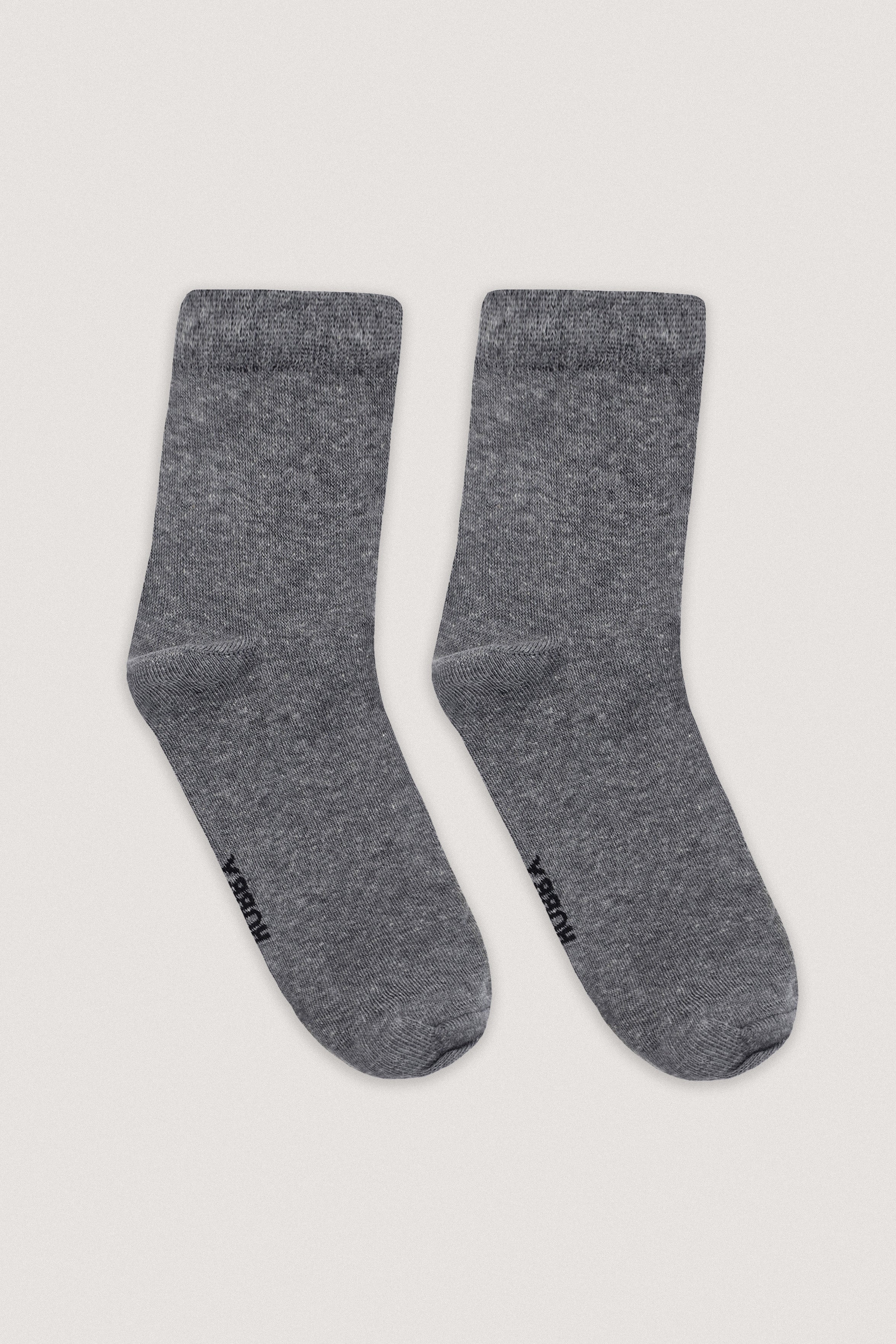 Gray Mid-length formal Socks