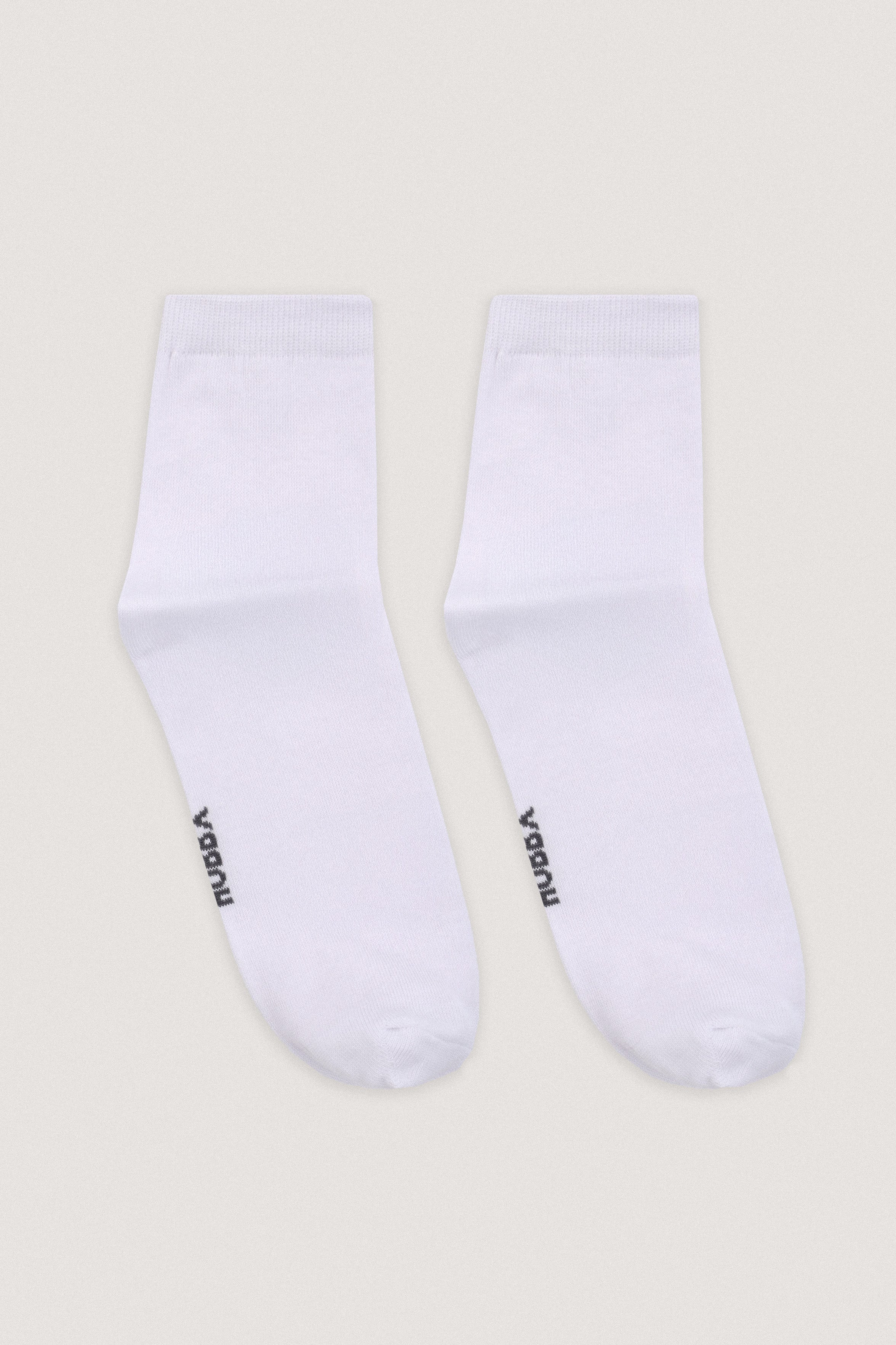 White Mid-length formal Socks