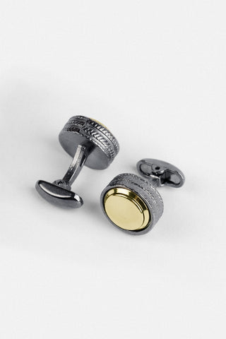 Round-shaped Gold Cufflinks