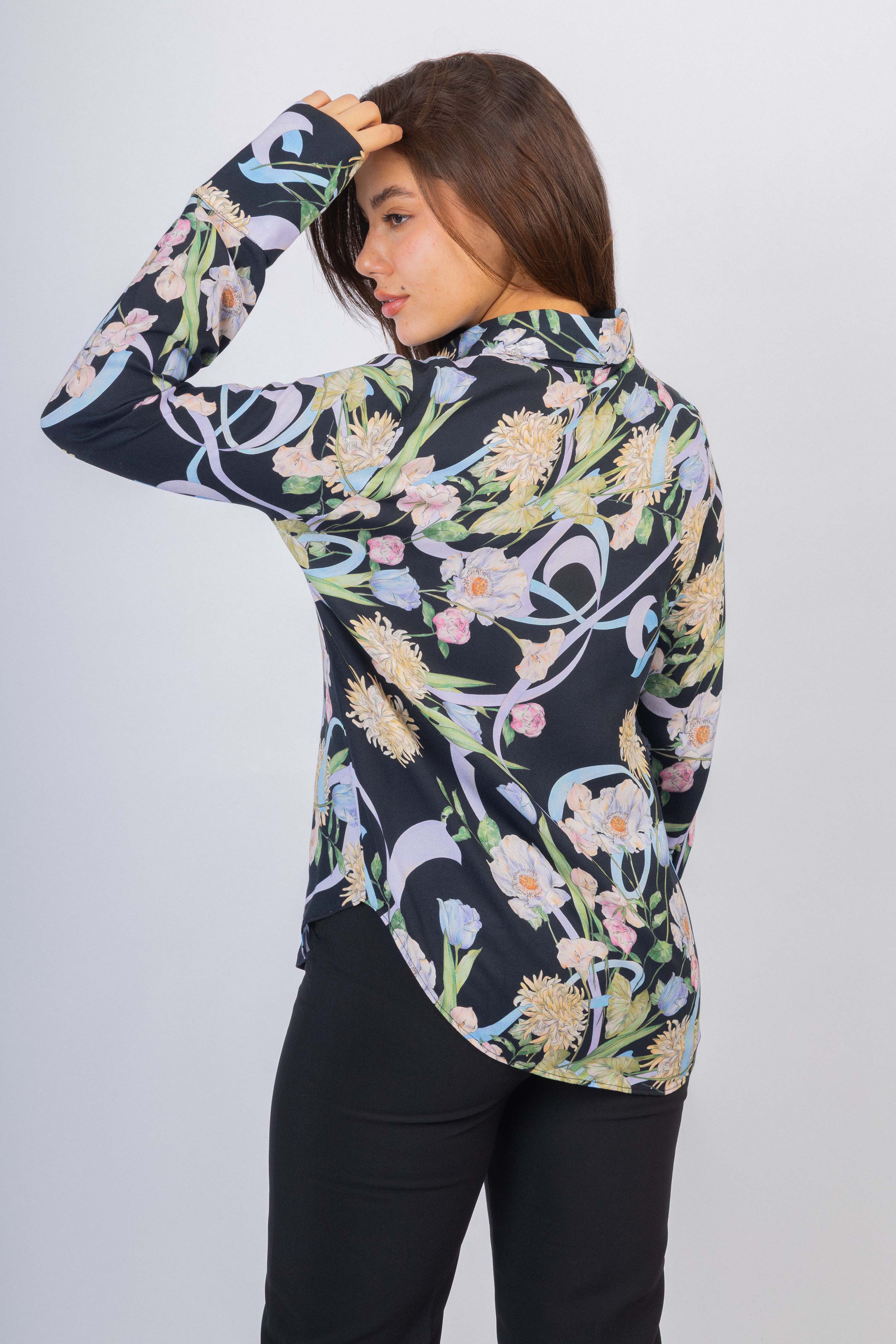 Black Printed Classic Shirt