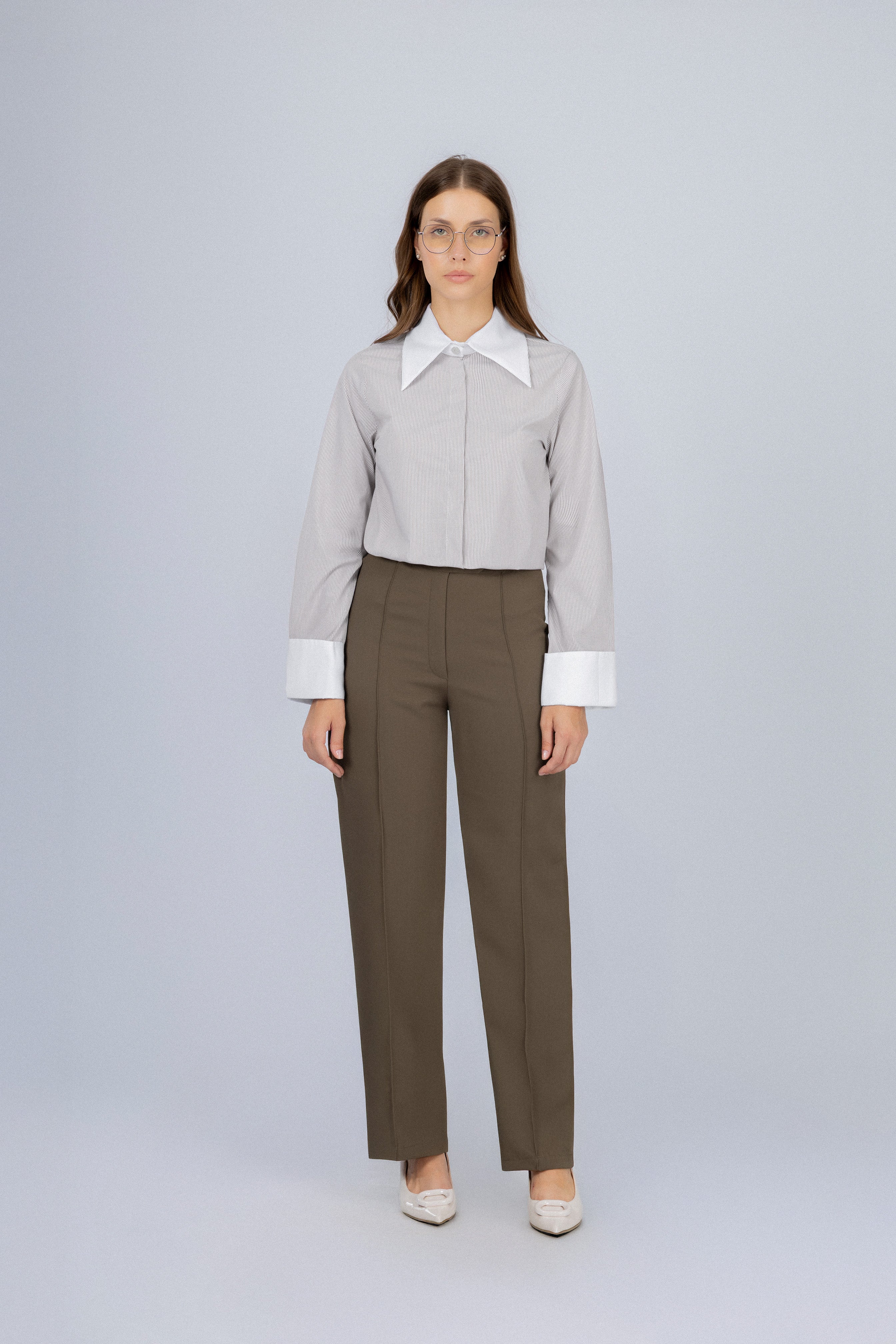 Striped Café  Bamboo Blend Classic Shirt