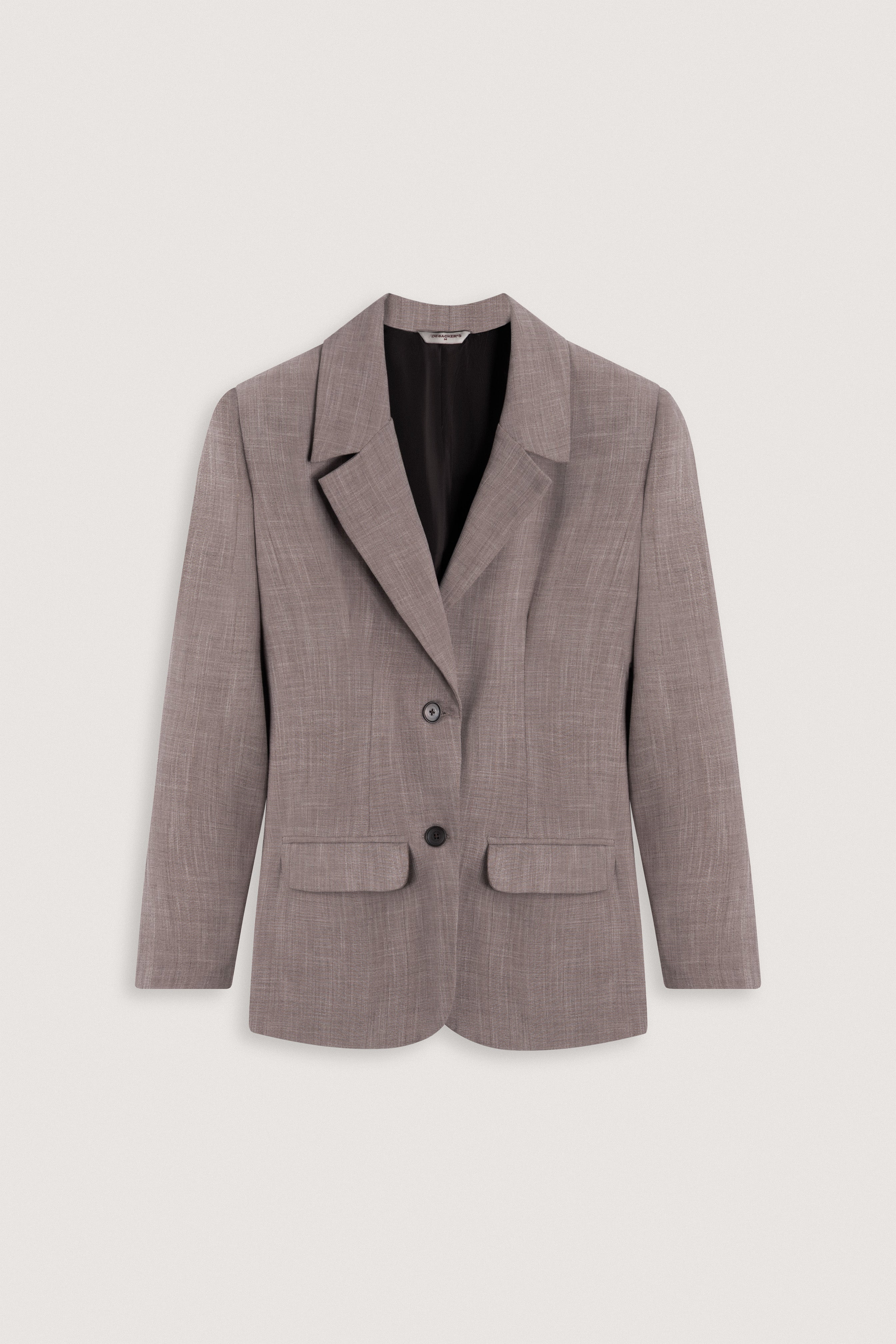 Light Brown Textured Classic Women's Suit