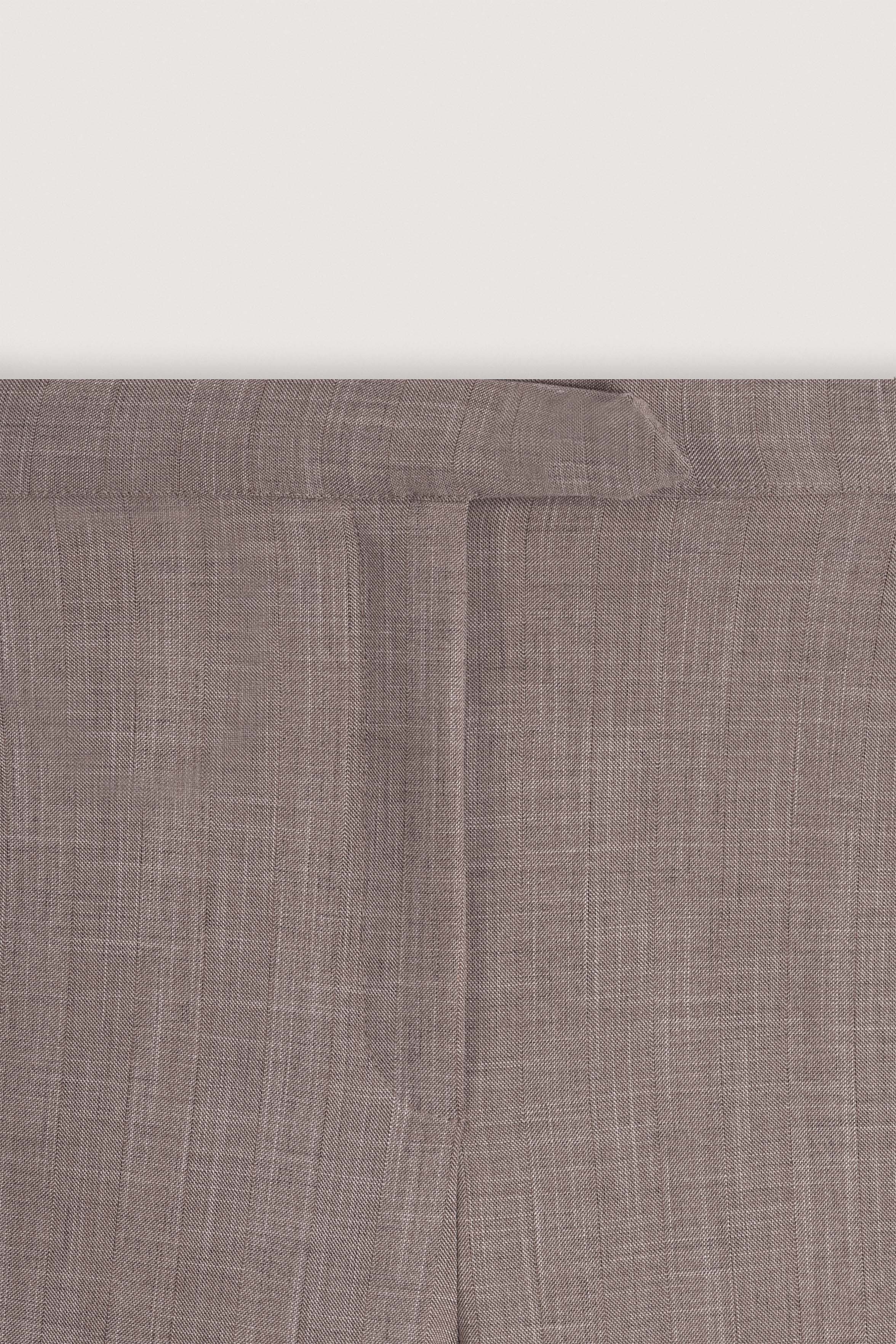 Light Brown Textured Classic Women's Suit