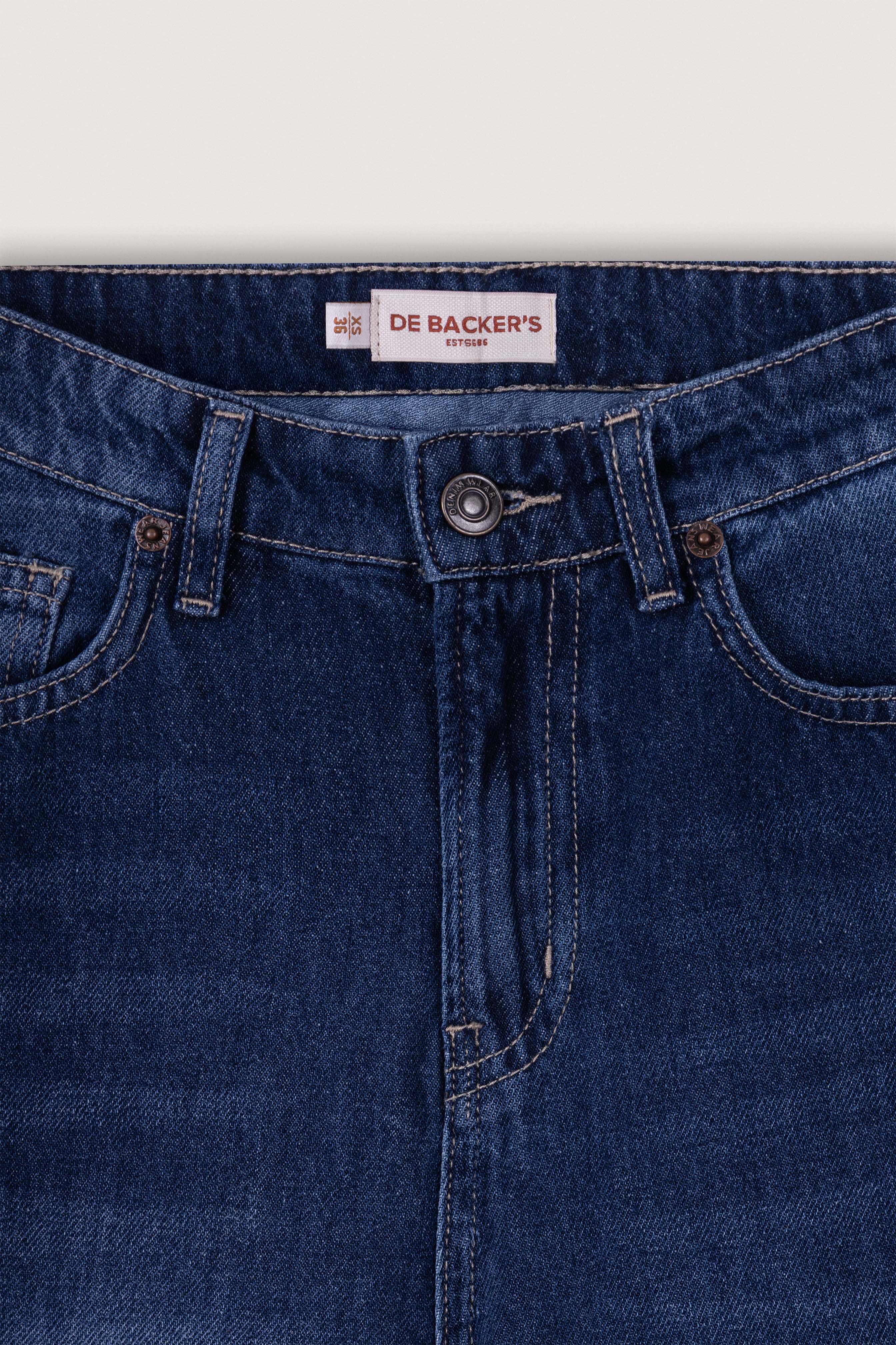 Navy Blue wash Straight Jeans