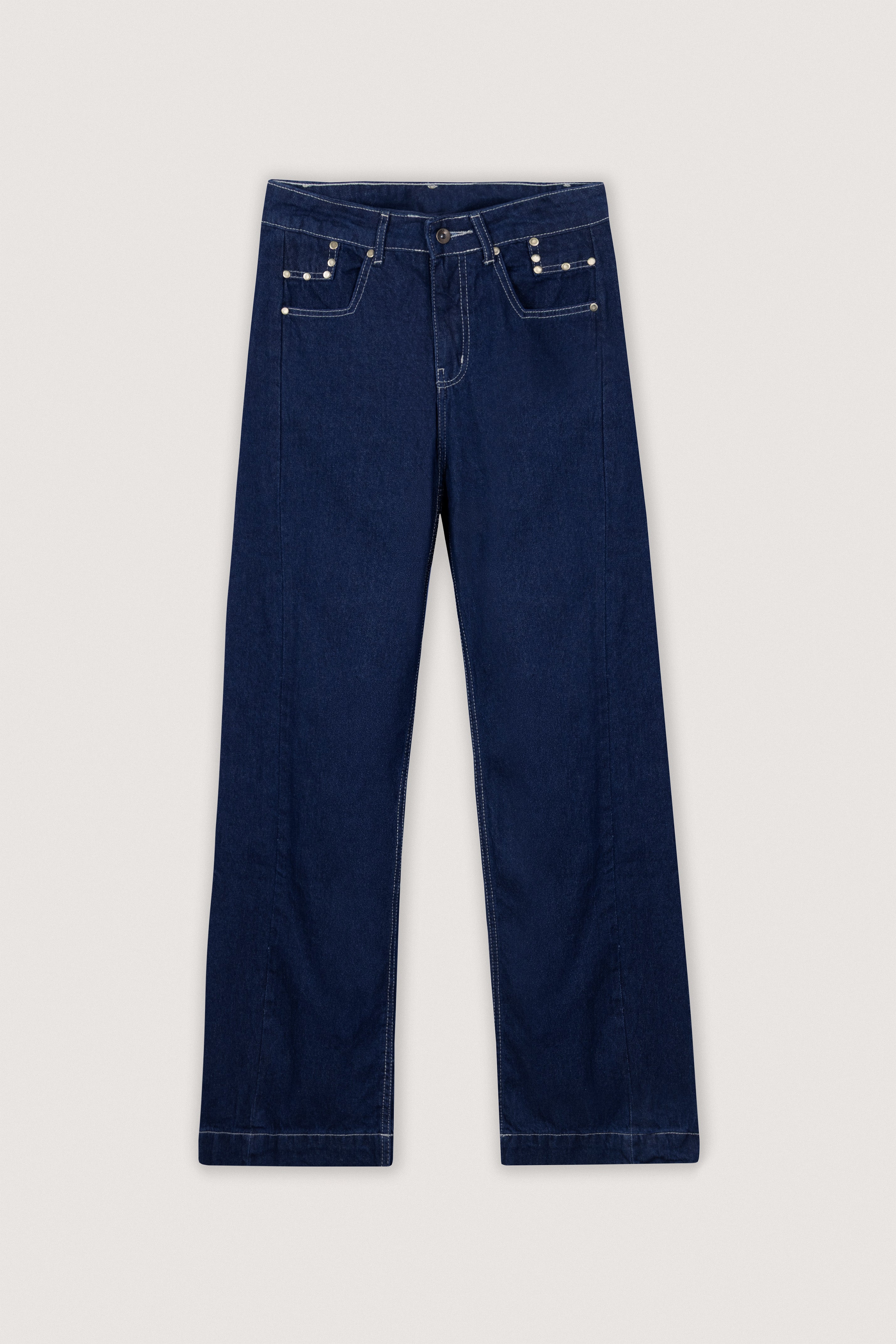 Dark Navy Washed wide leg Jeans