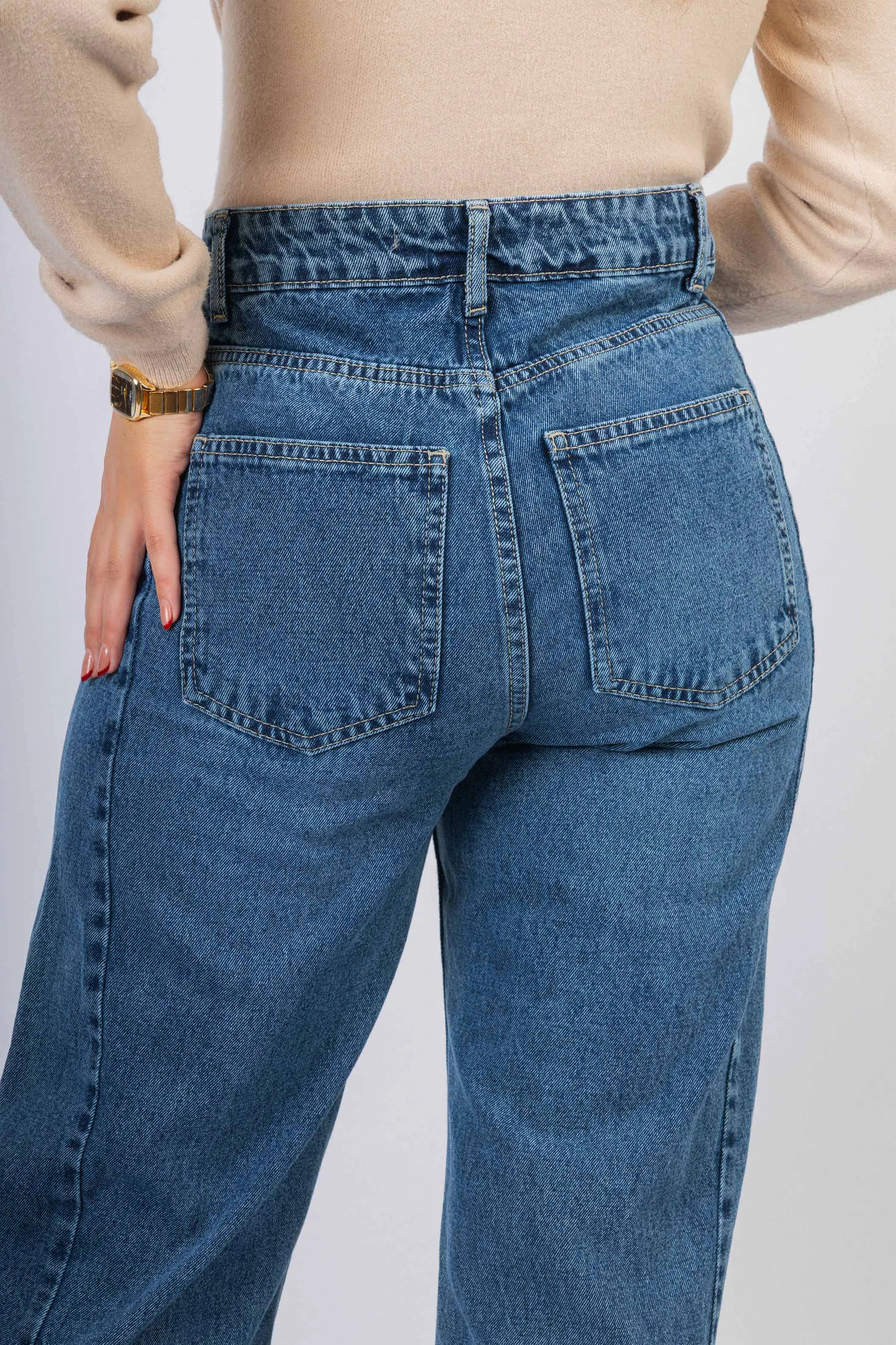 Original Blue Washed wide leg Jeans
