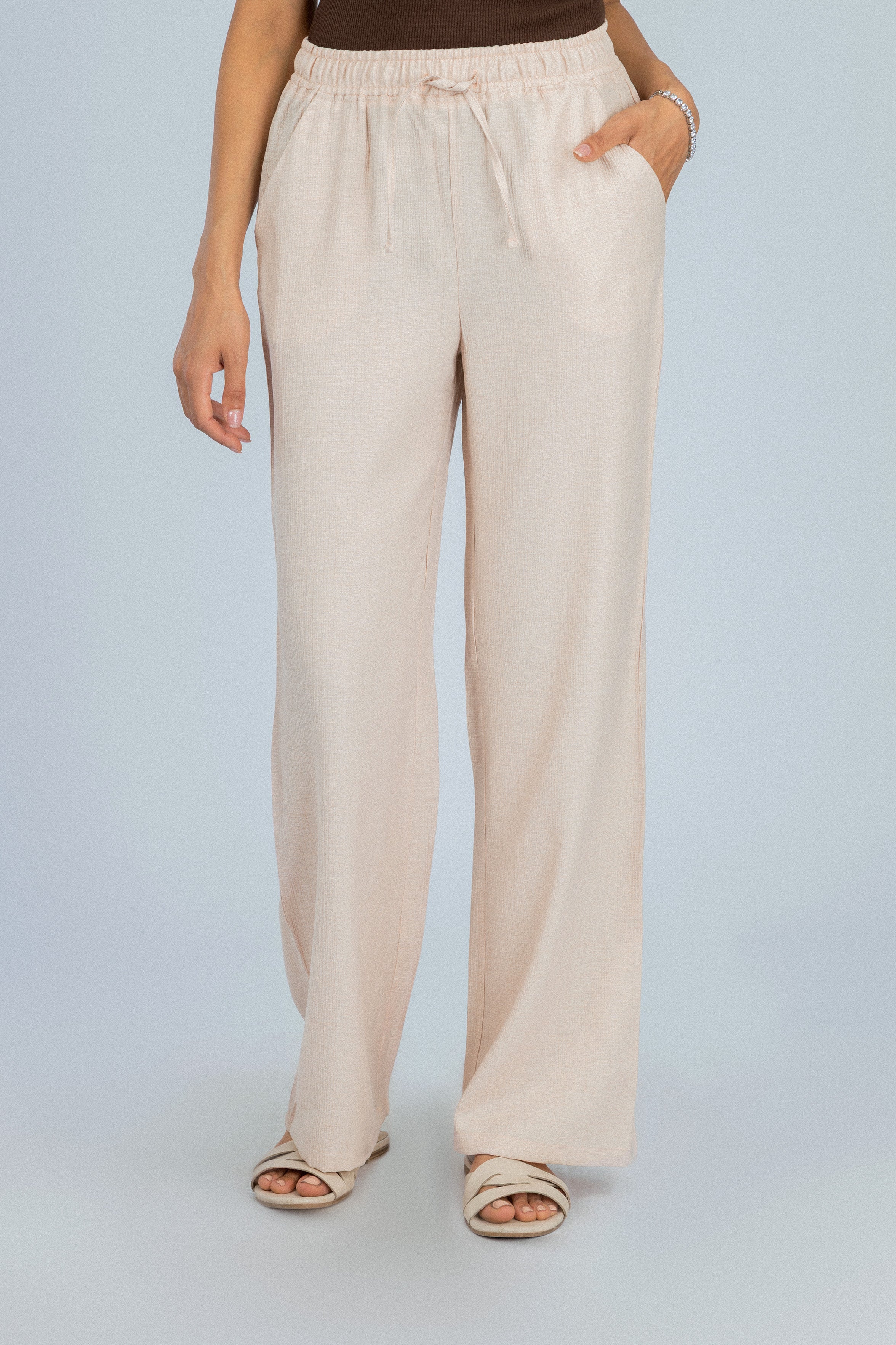 Wide Leg Rose Pant
