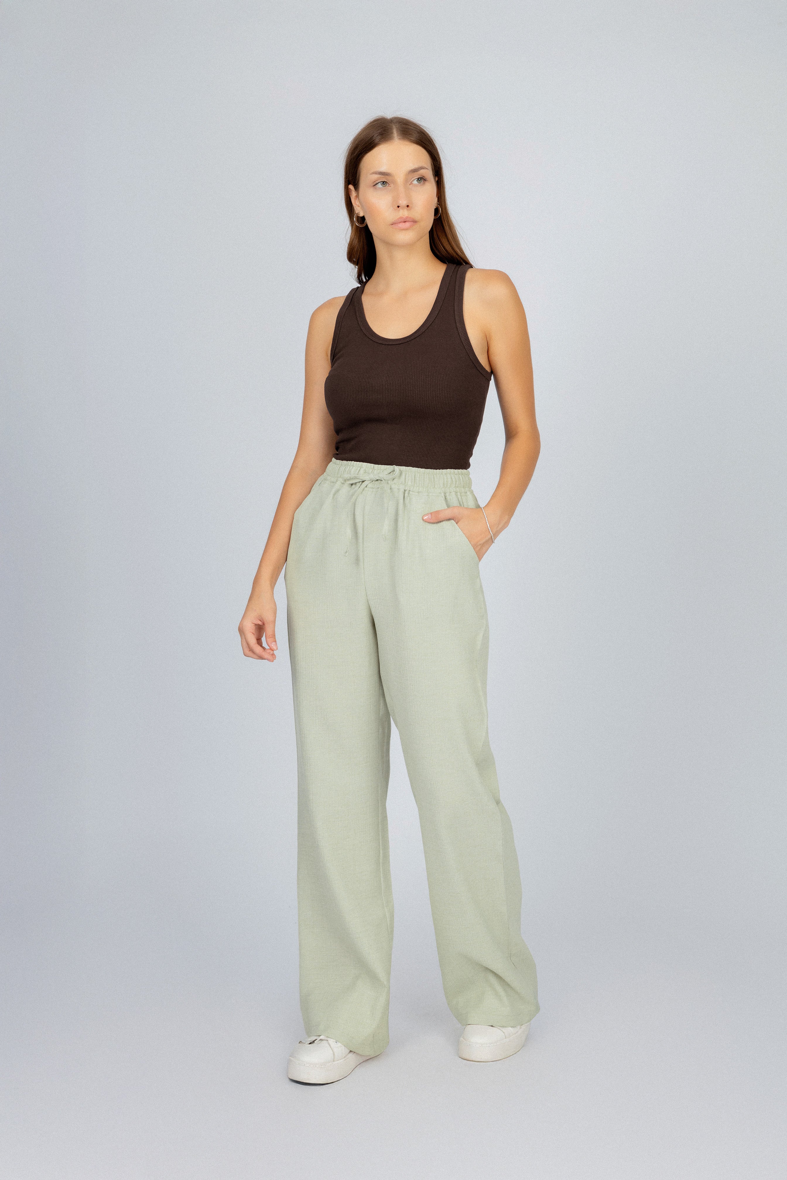 Pistachio Wide Leg Pant