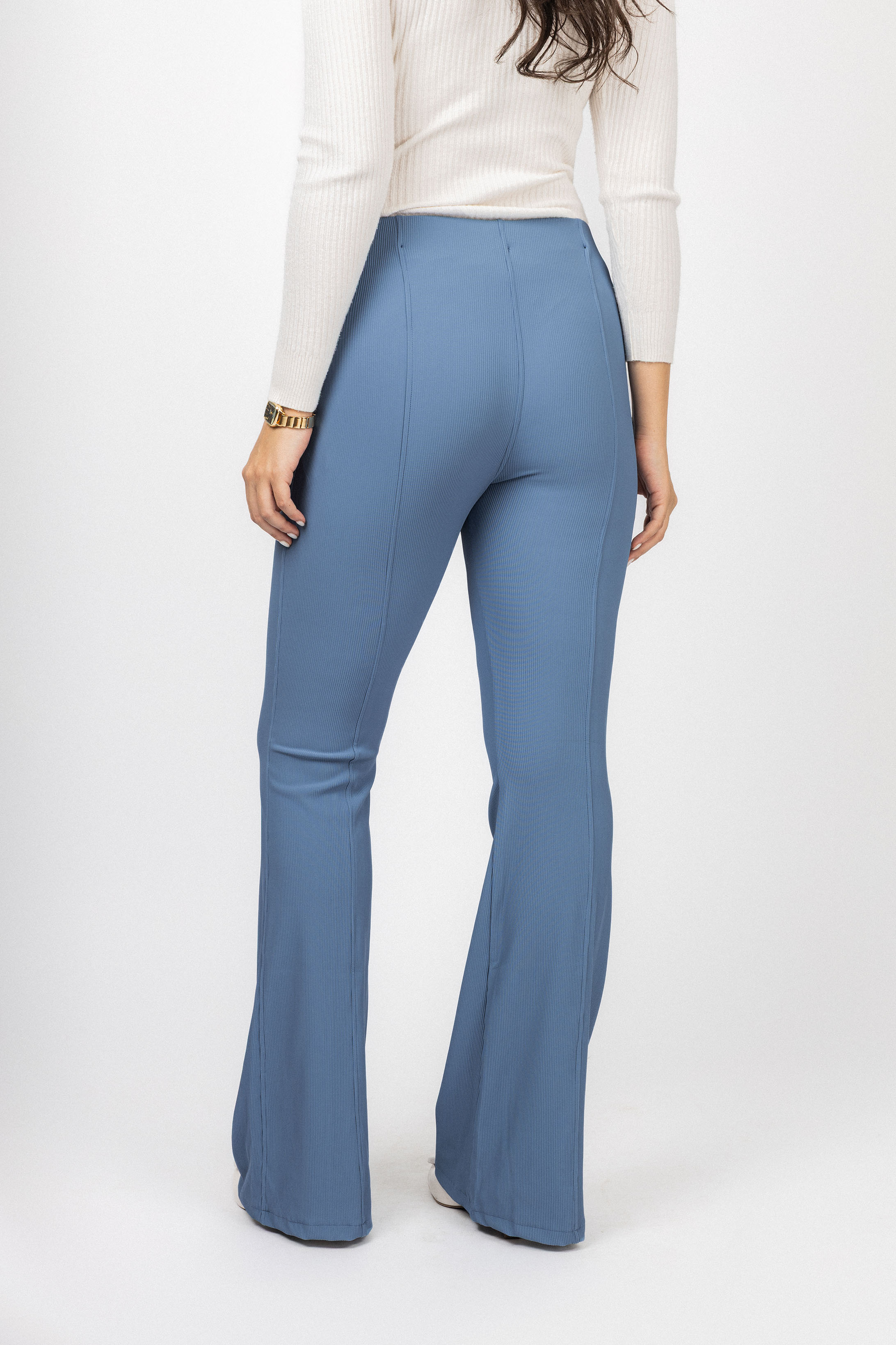 Light Blue Jersey Casual Pants