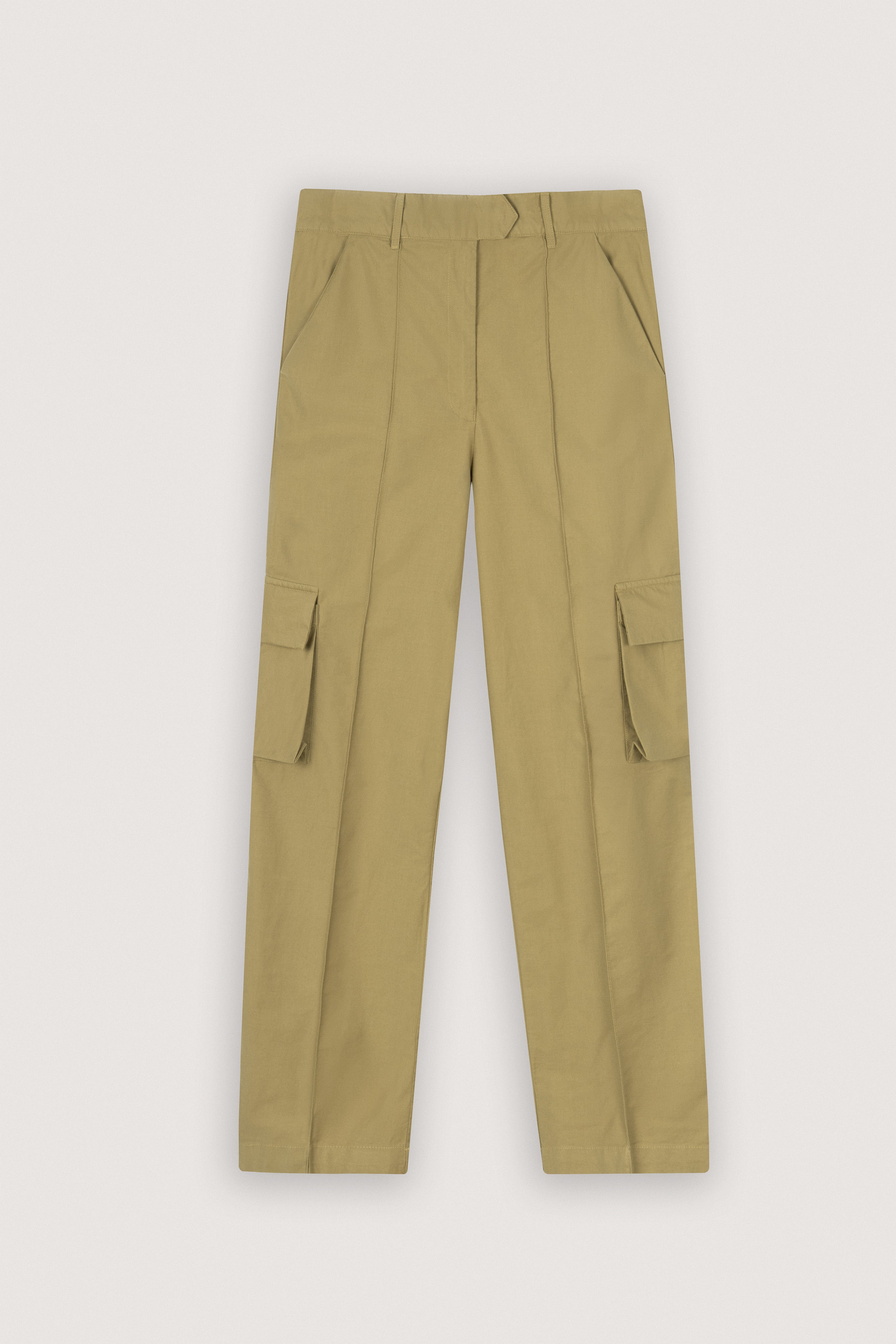 Mustard Gabardine Cargo pants