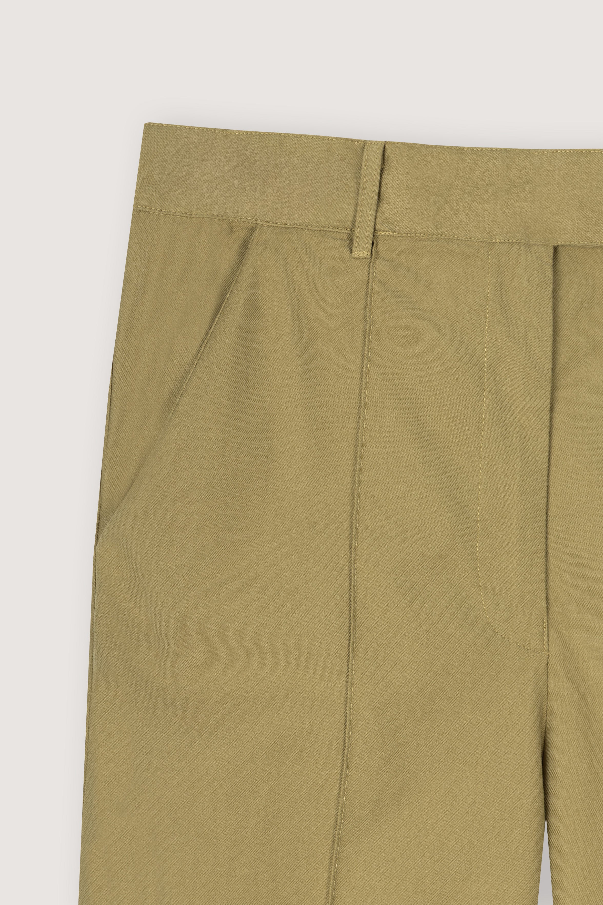 Mustard Gabardine Cargo pants
