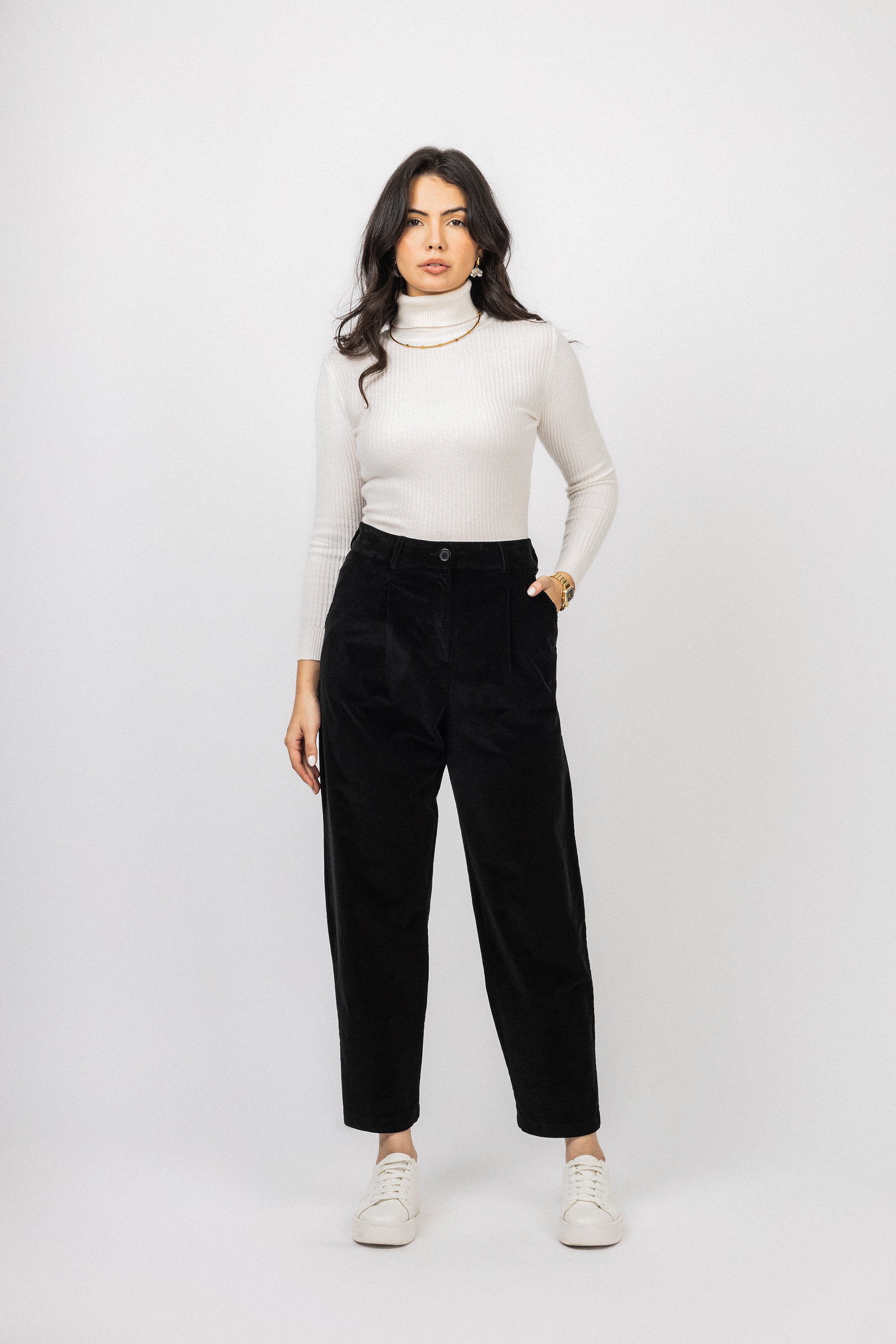 Black corduroy Velvet Pants