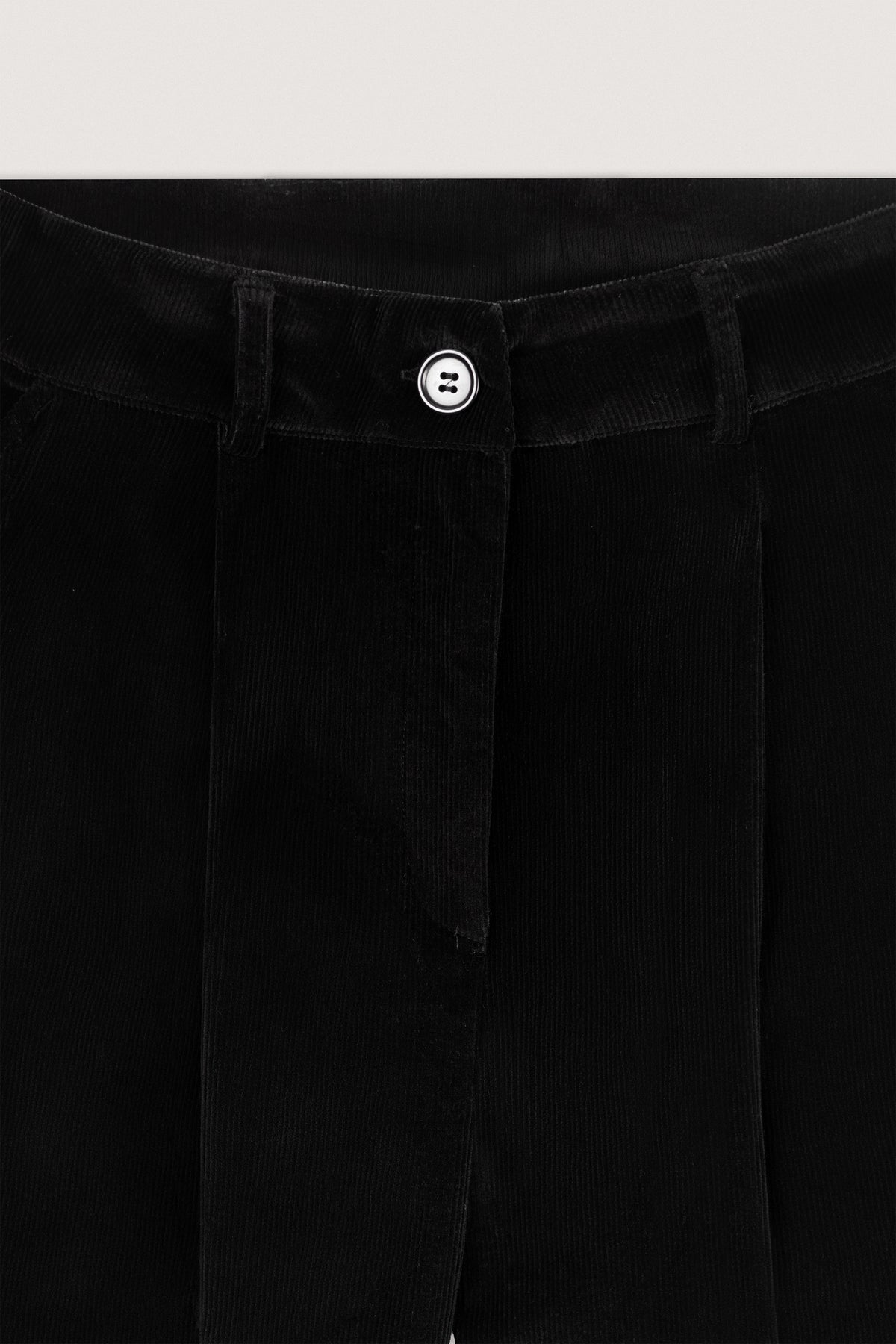 Black Corduroy Velvet Pants - De Backers - 5