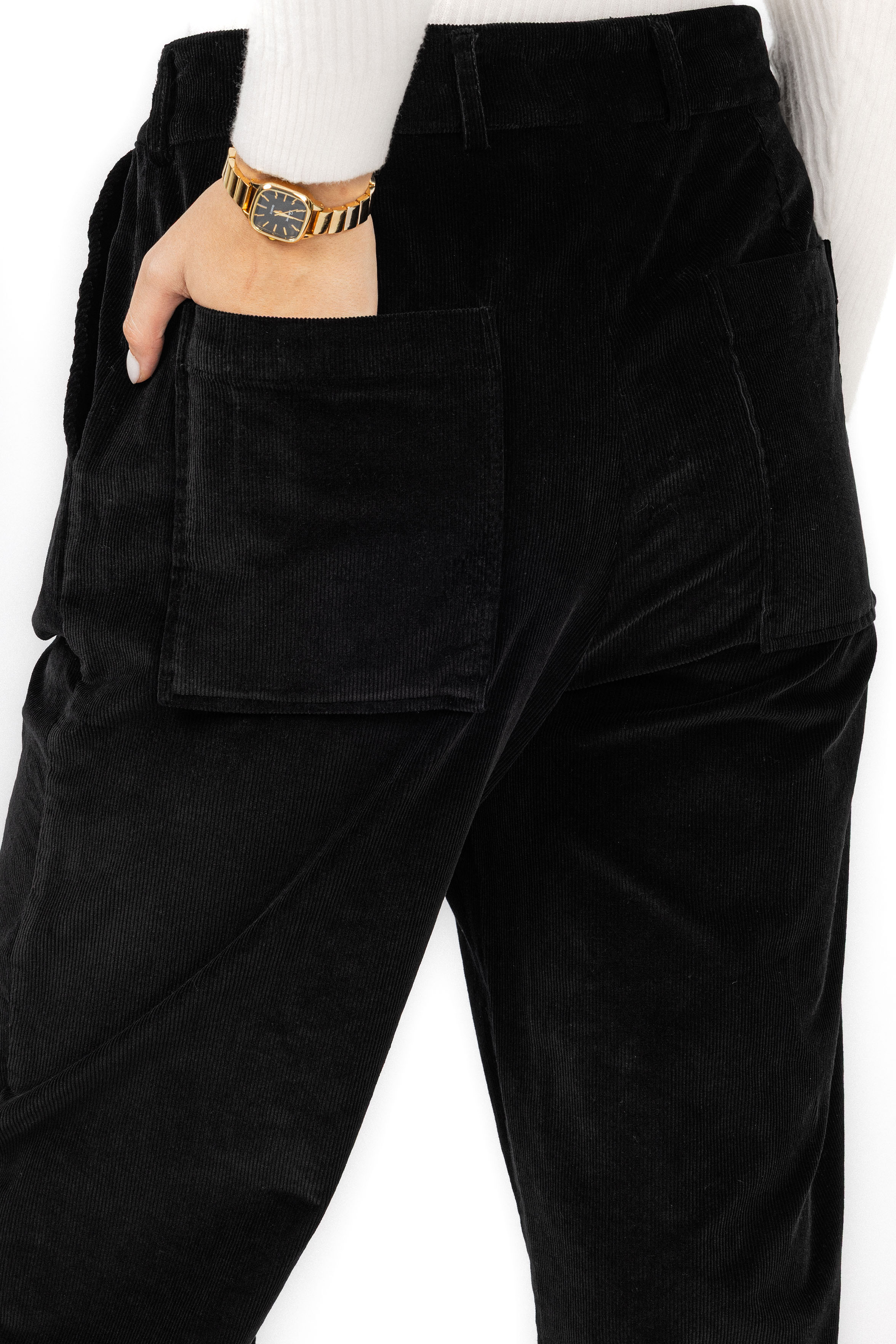 Black corduroy Velvet Pants