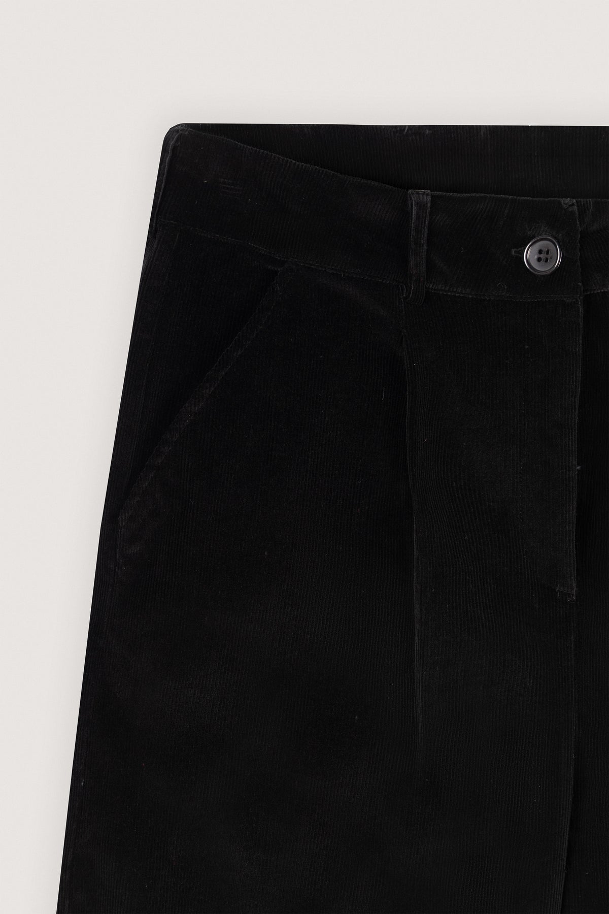 Black Corduroy Velvet Pants - De Backers - 6