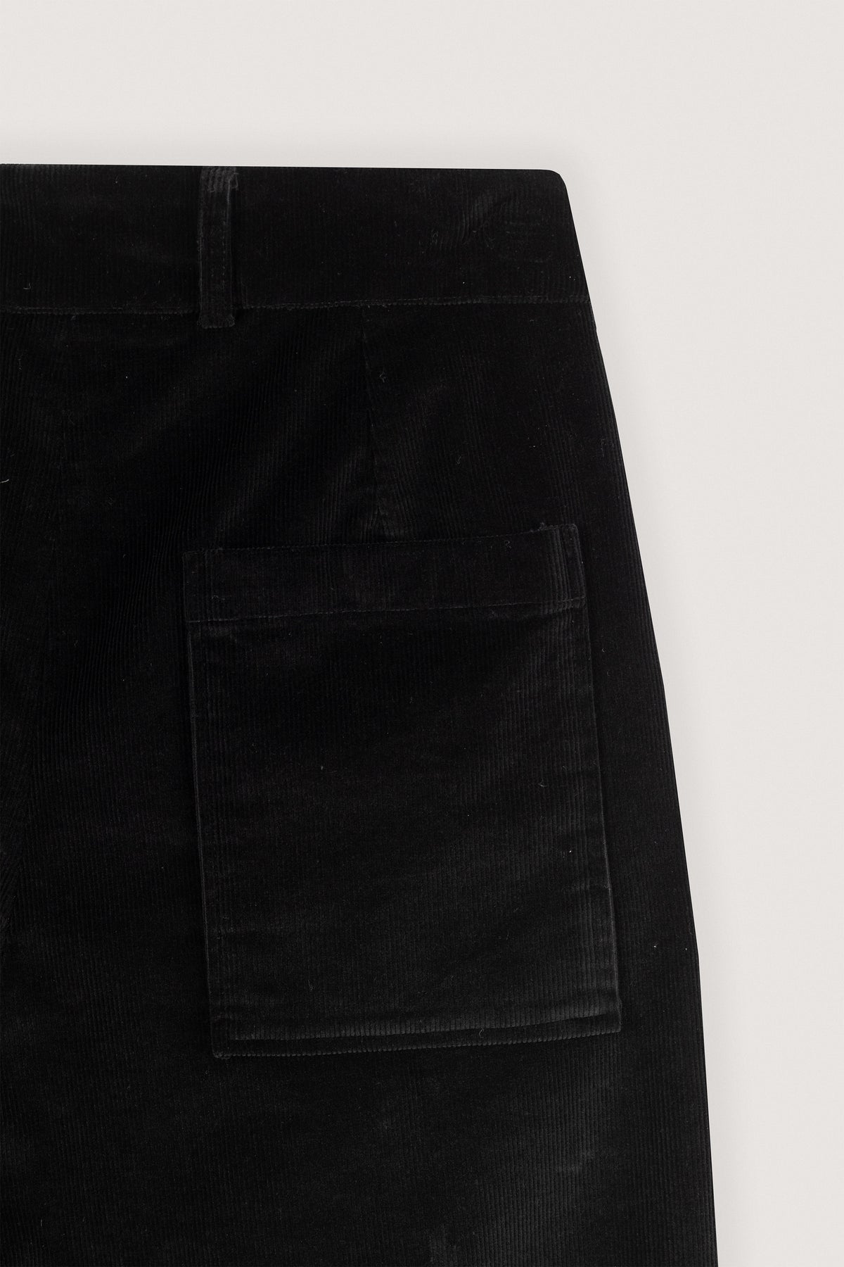 Black Corduroy Velvet Pants - De Backers - 7