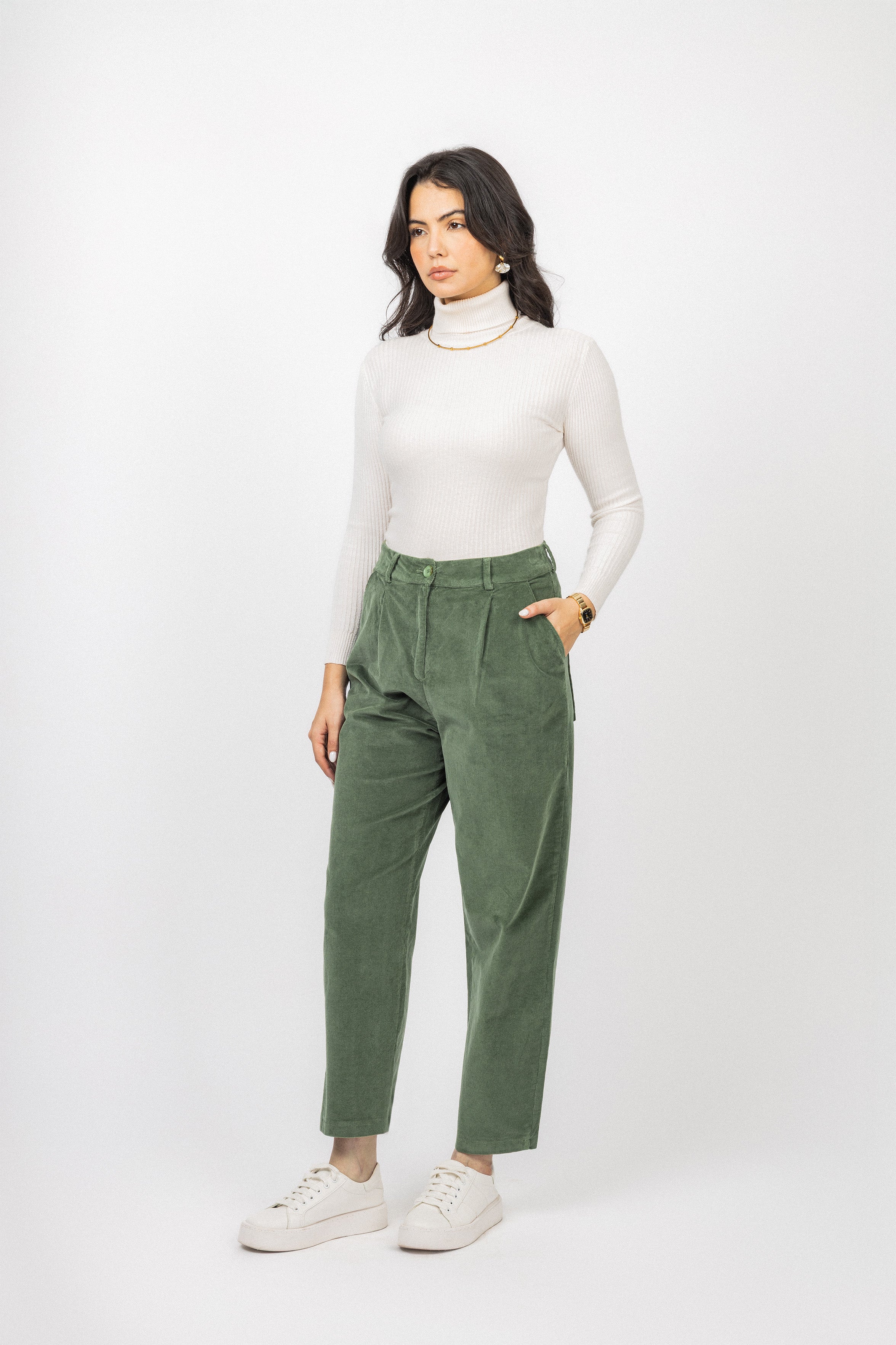 Light Green corduroy Velvet Pants