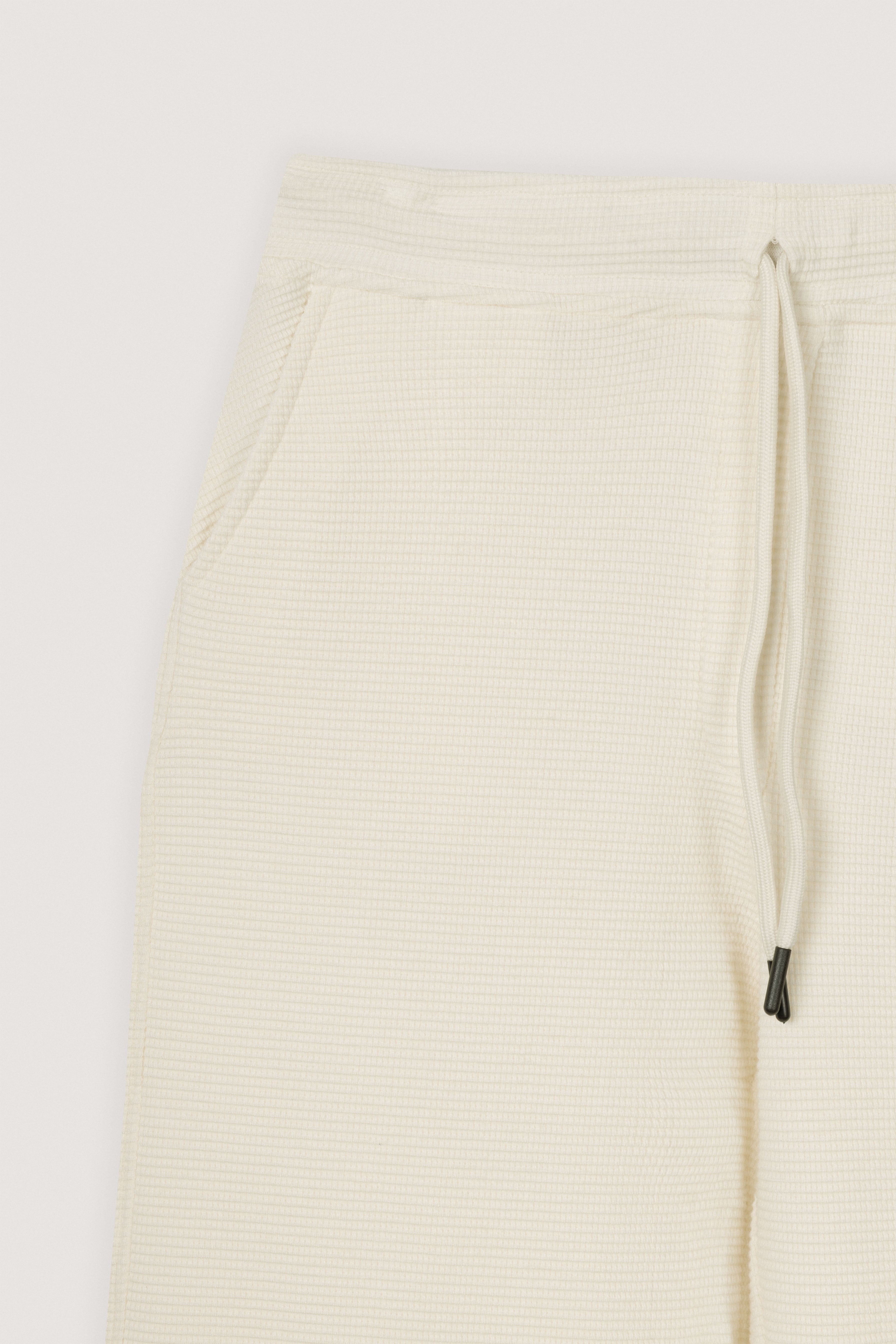 Off White Jacquard  Jersey Casual Pants