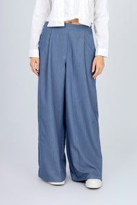 Women's Classic Jeans colored Wide-Leg Pants