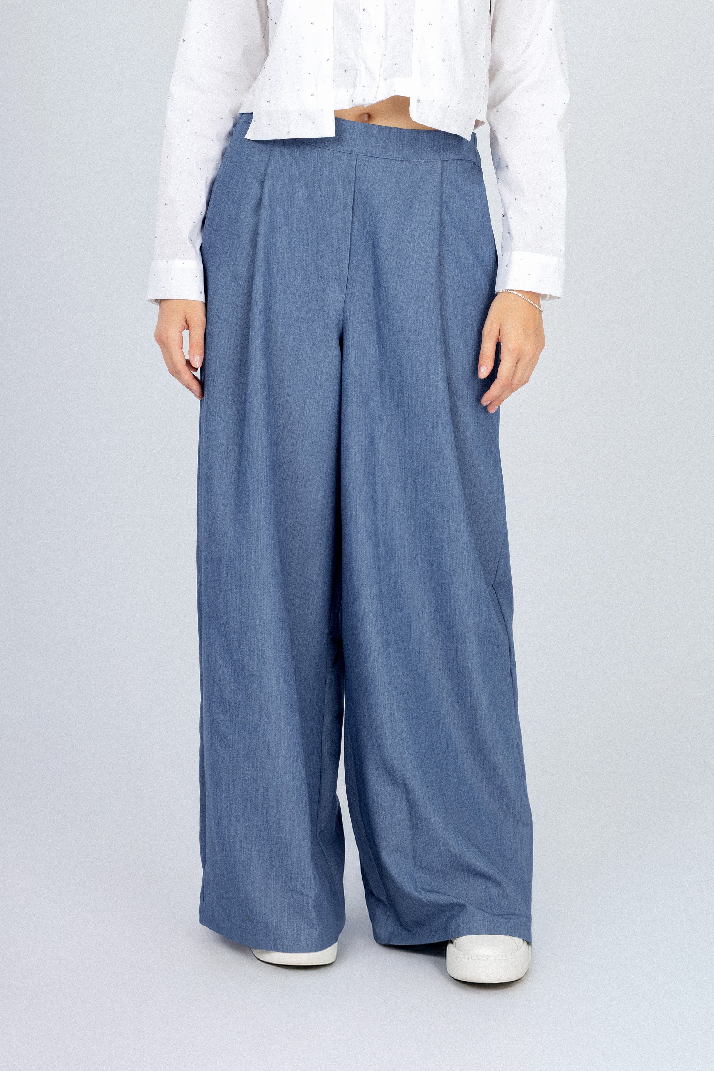 Women's Classic Jeans colored Wide-Leg Pants