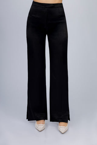 Women's Black Classic Side Zip Pants