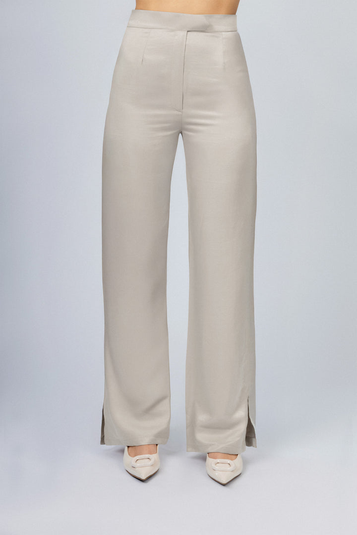 Women's Classic Gray Side Zip Pants