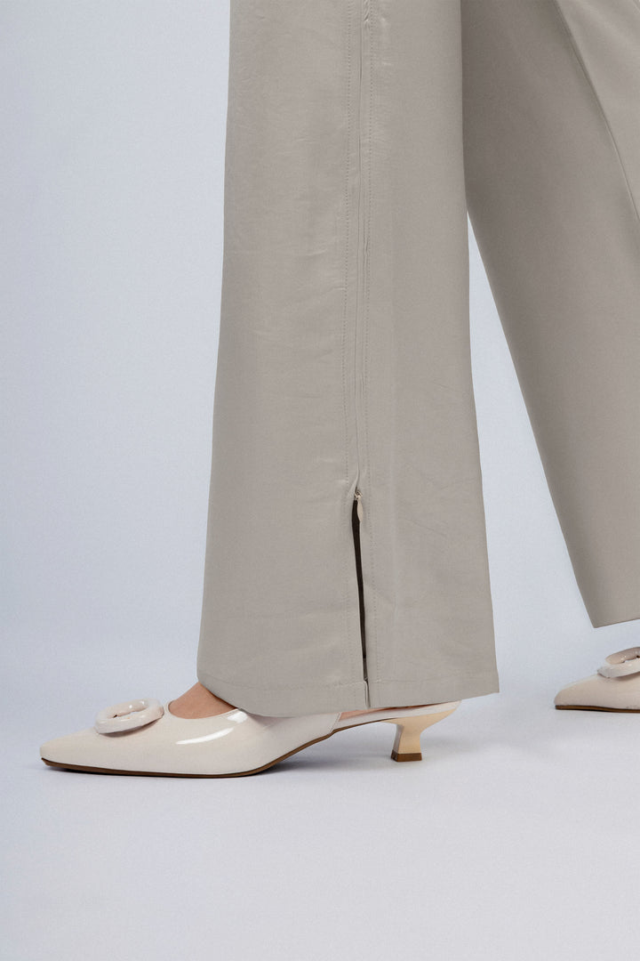 Women's Classic Gray Side Zip Pants