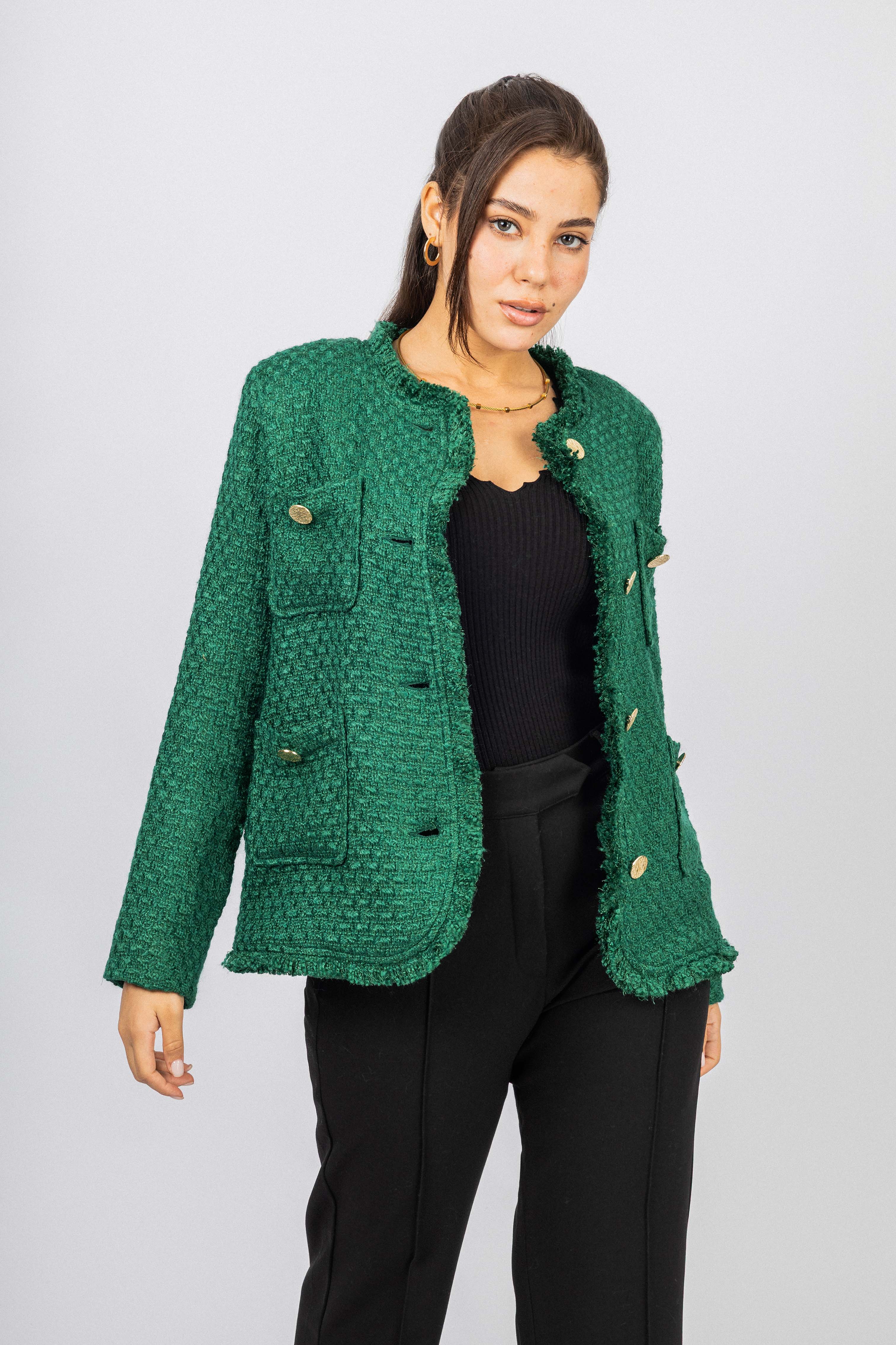 Green Tweed Jacket