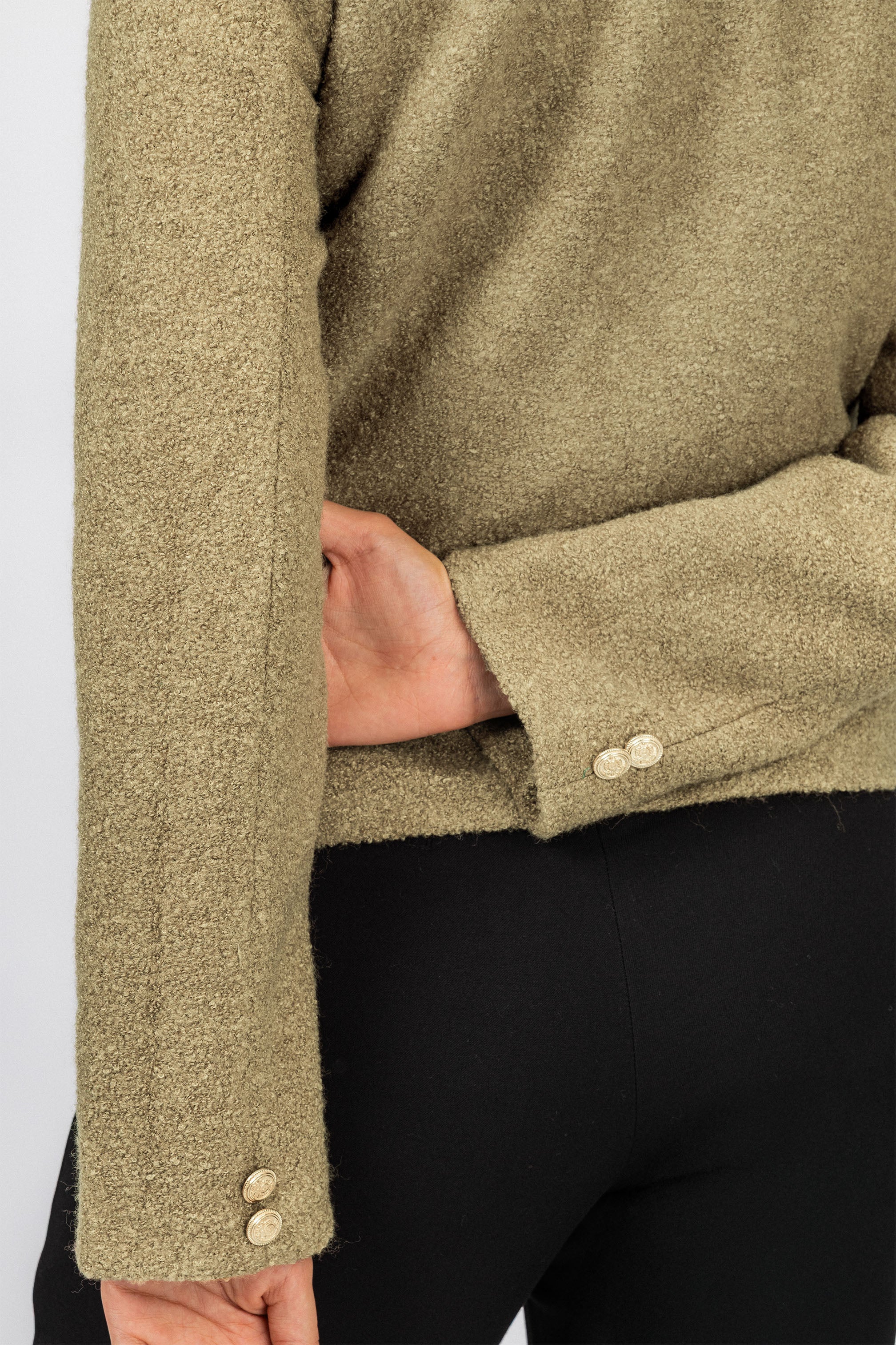 Khaki heavy Short Jacket