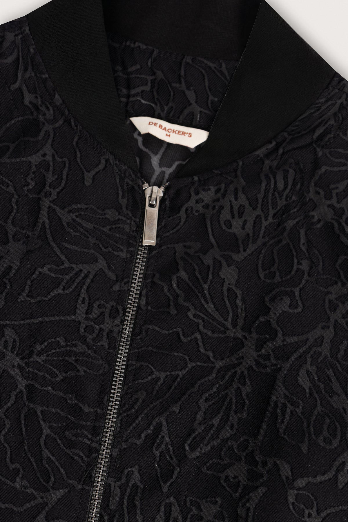 Black Jacquard Chiffon Jacket