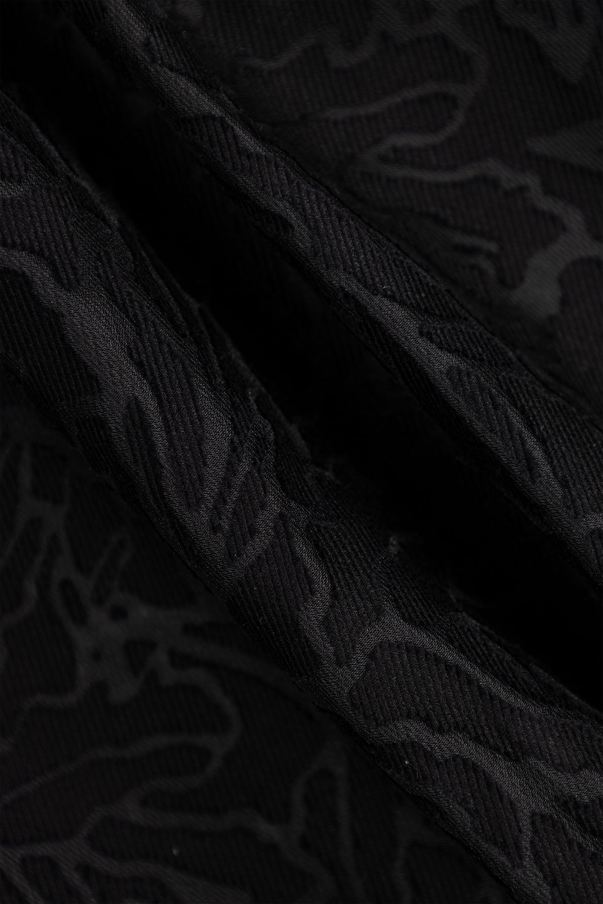 Black Jacquard Chiffon Jacket