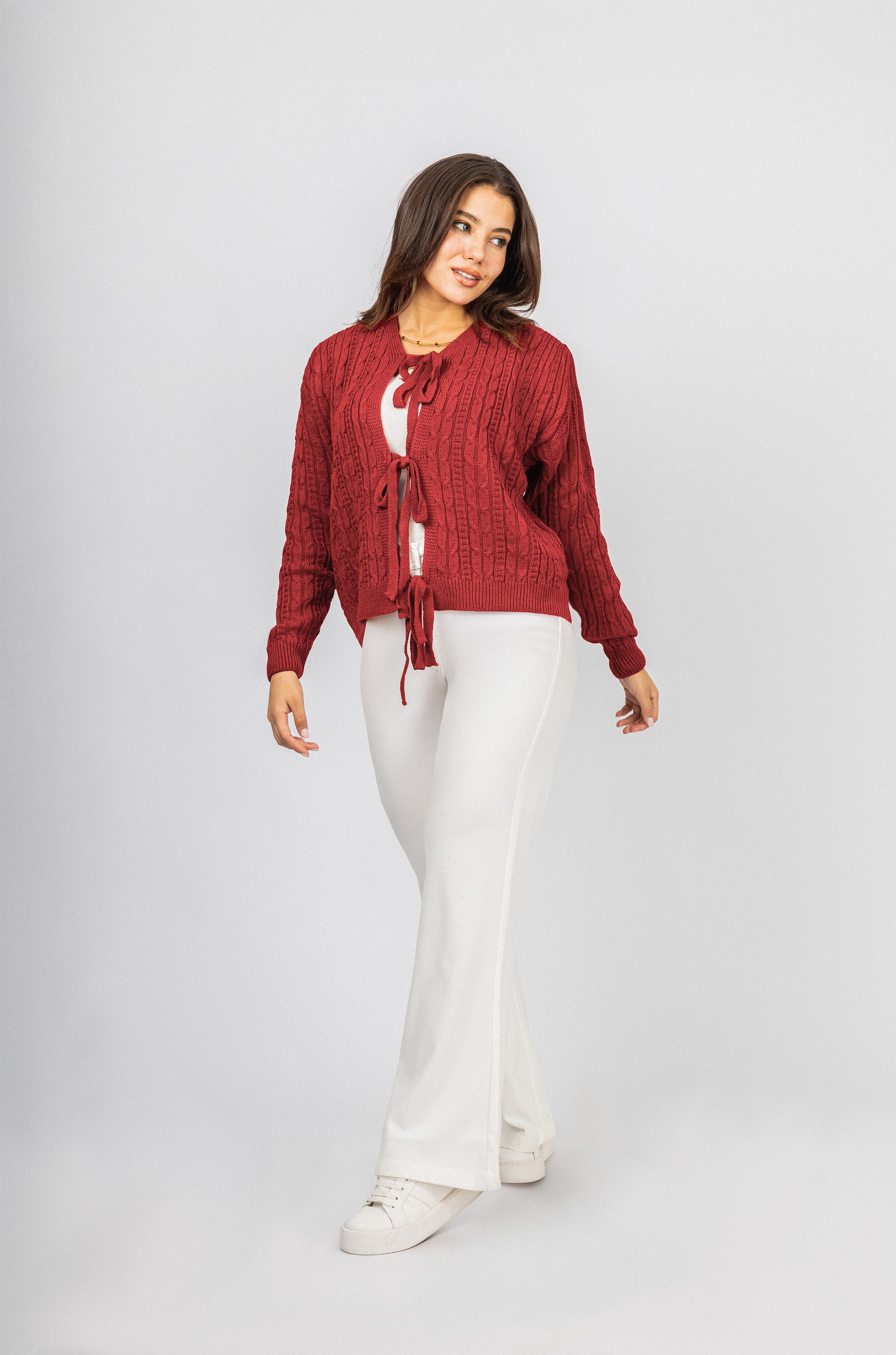 Persian Red Knitted Jacket