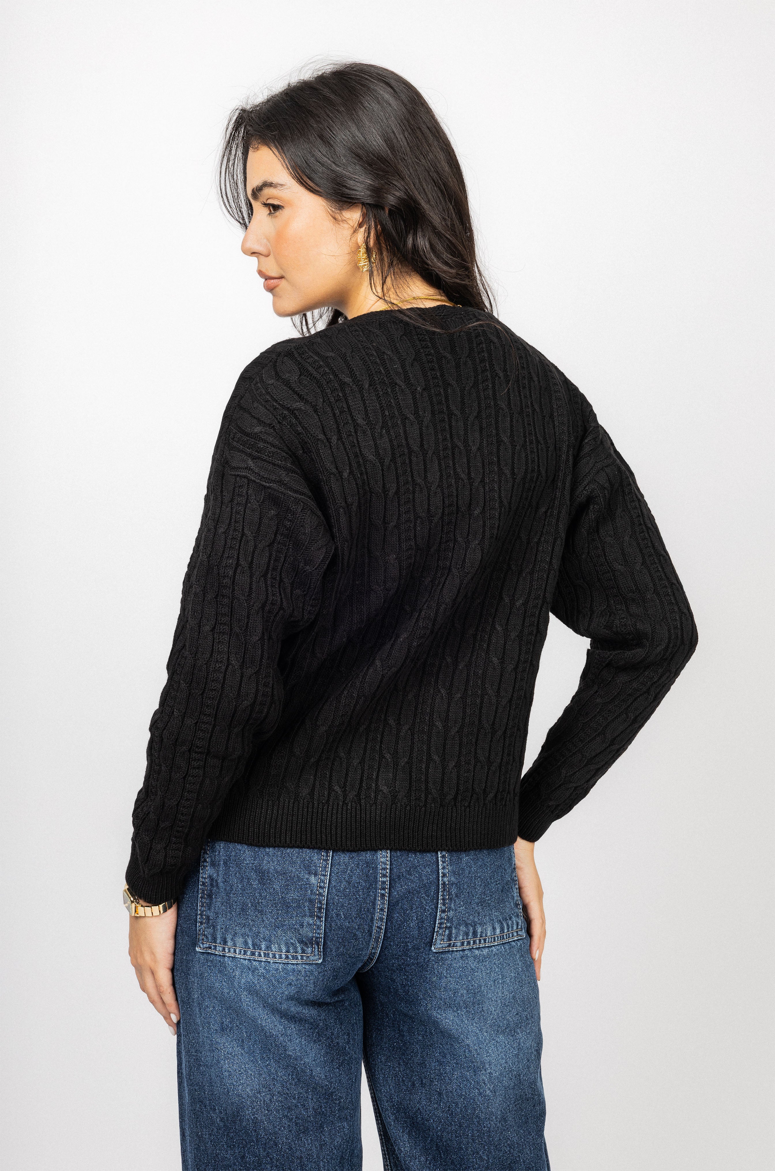 Black Knitted Jacket